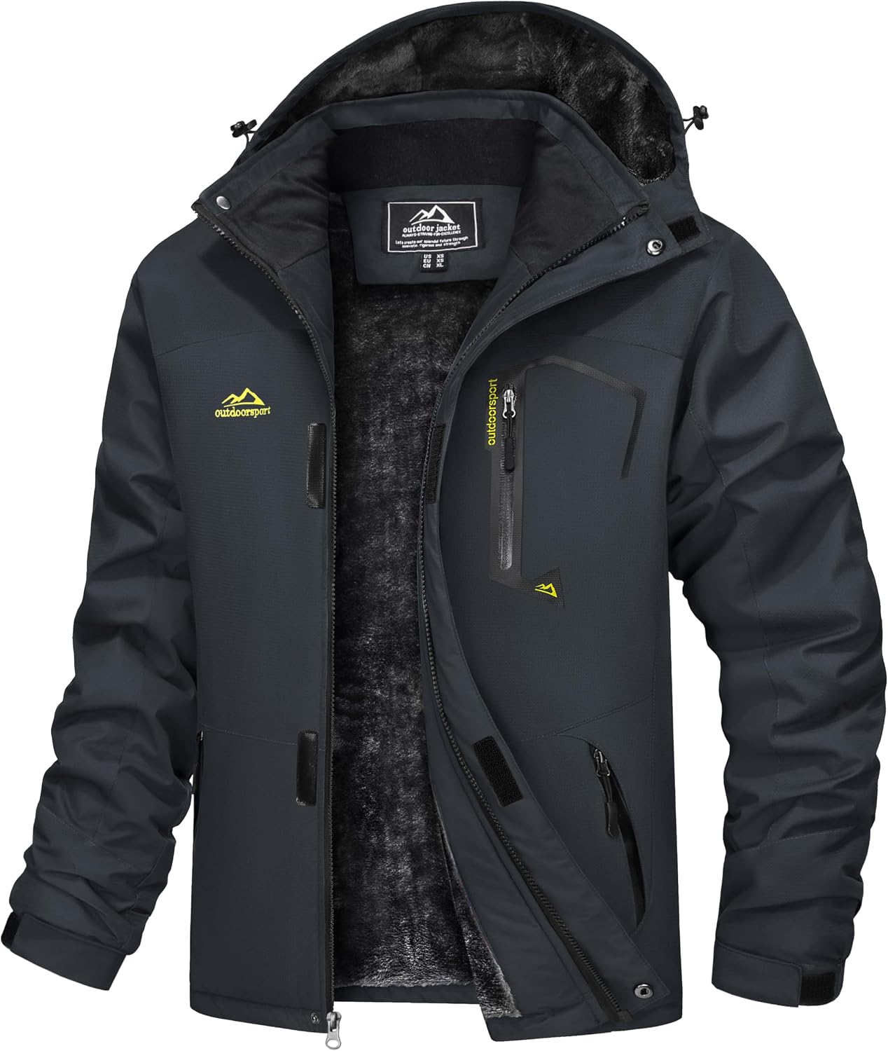 Thumbnail 1 de TACVASEN Herren Winterjacke wasserdicht, gefüttert