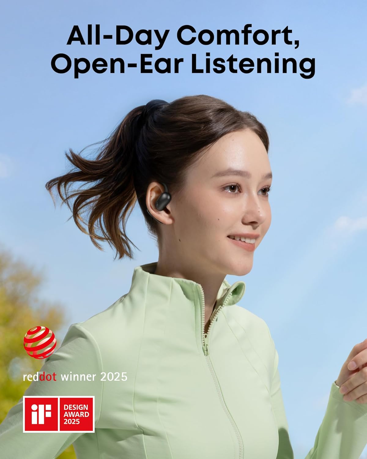Thumbnail 1 de soundcore AeroFit 2 by Anker open-ear headphones with adjustable ear hooks, AI translation and wireless charging