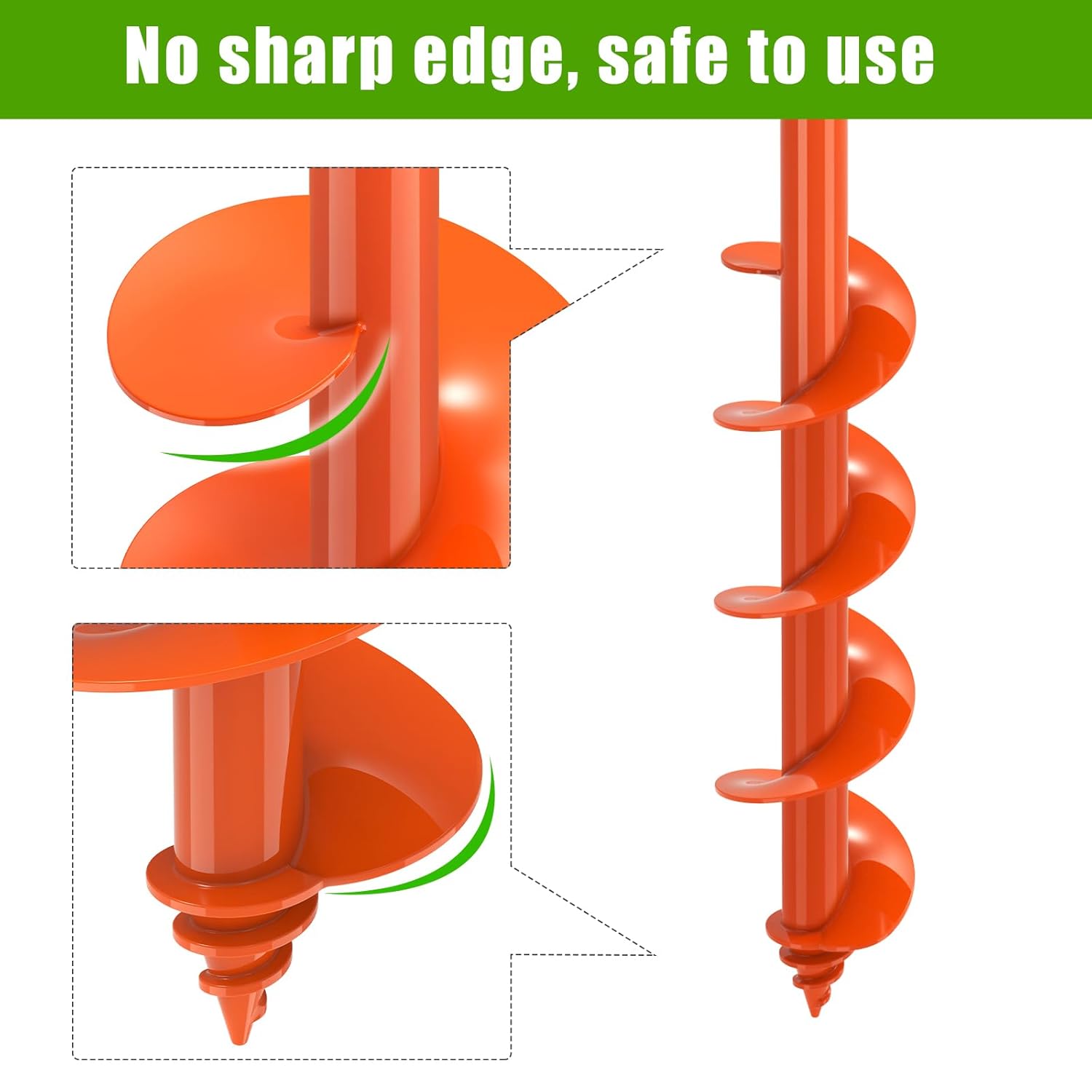 Thumbnail 4 de Insaga Garden Auger Drill Bit 61x7.6cm for Post Holes and Planting