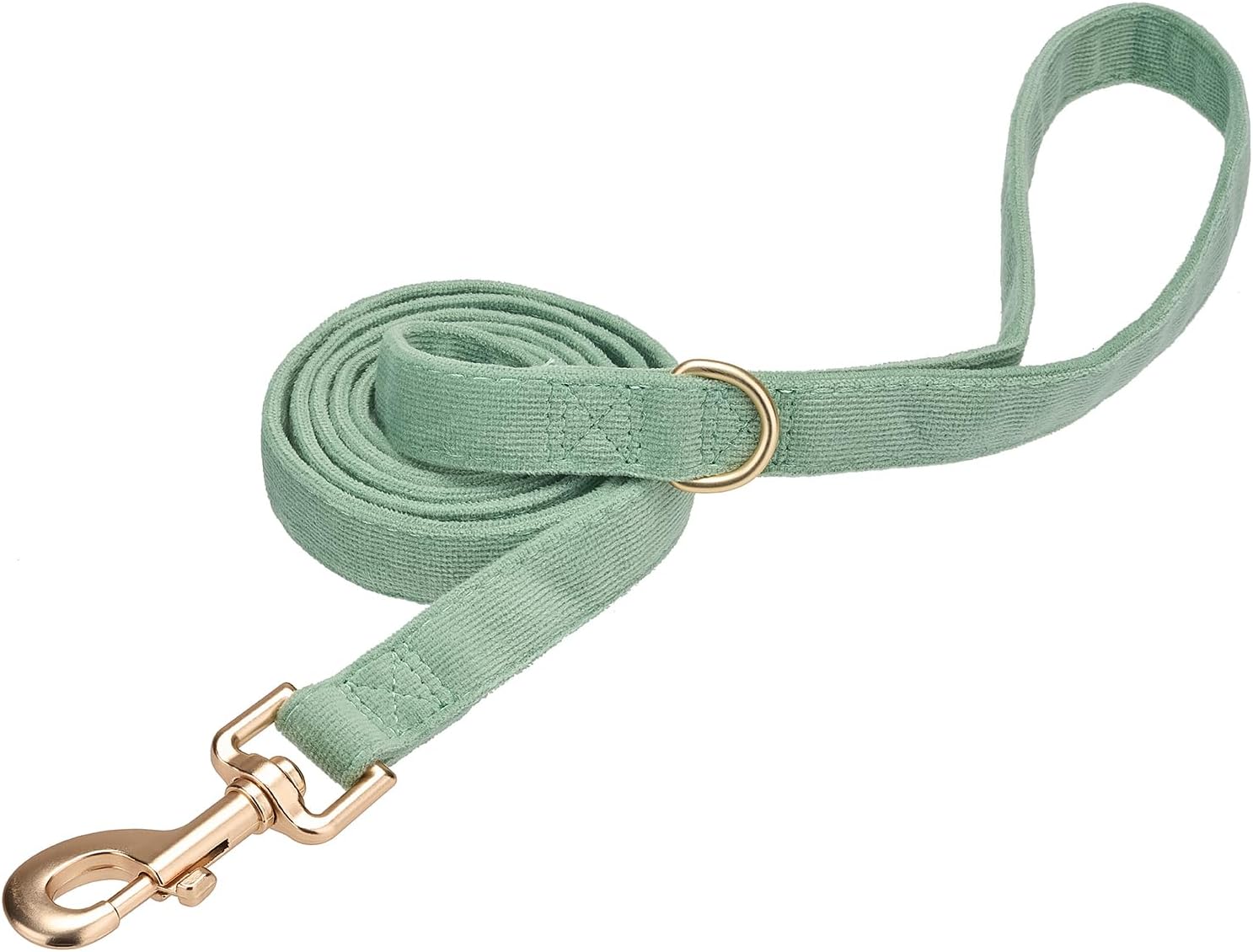 Thumbnail 3 de YUDOTE Soft Corduroy Dog Lead Small (1.5x150cm) in Sage Green