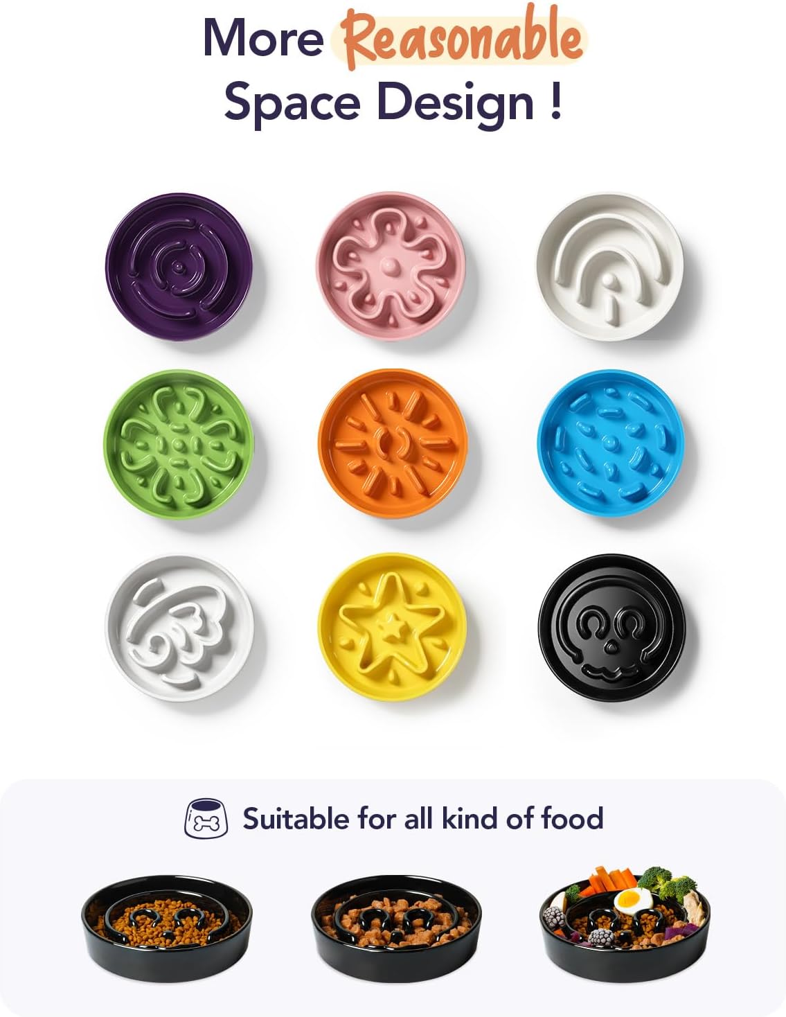 Thumbnail 4 de LE TAUCI Gamelle en céramique à alimentation lente pour chien (petite et moyenne race) – M-675 ml