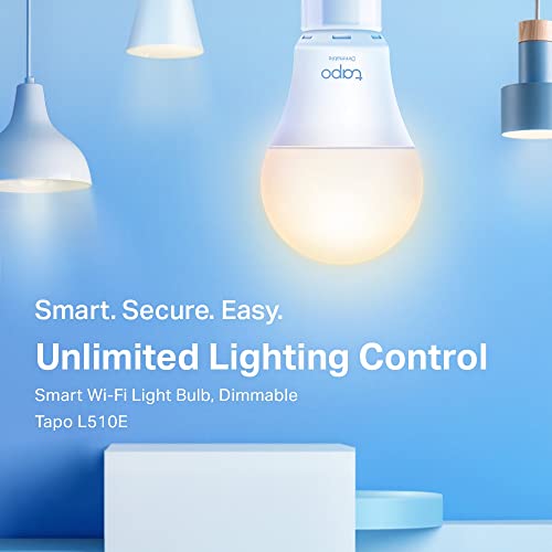 Detalle 2 de Tapo L510E(2-Pack) E27 Smart Bulb: Warm White Dimmable LED, No Hub Required