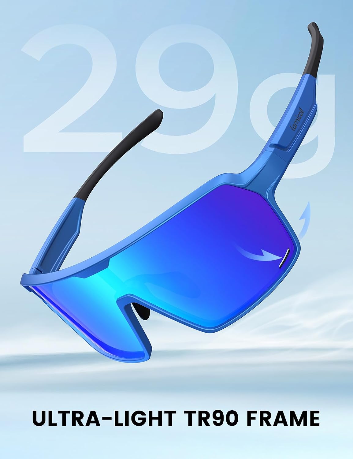 Thumbnail 3 de Lamicall Polarized Cycling Sunglasses 29g TR90 UV400