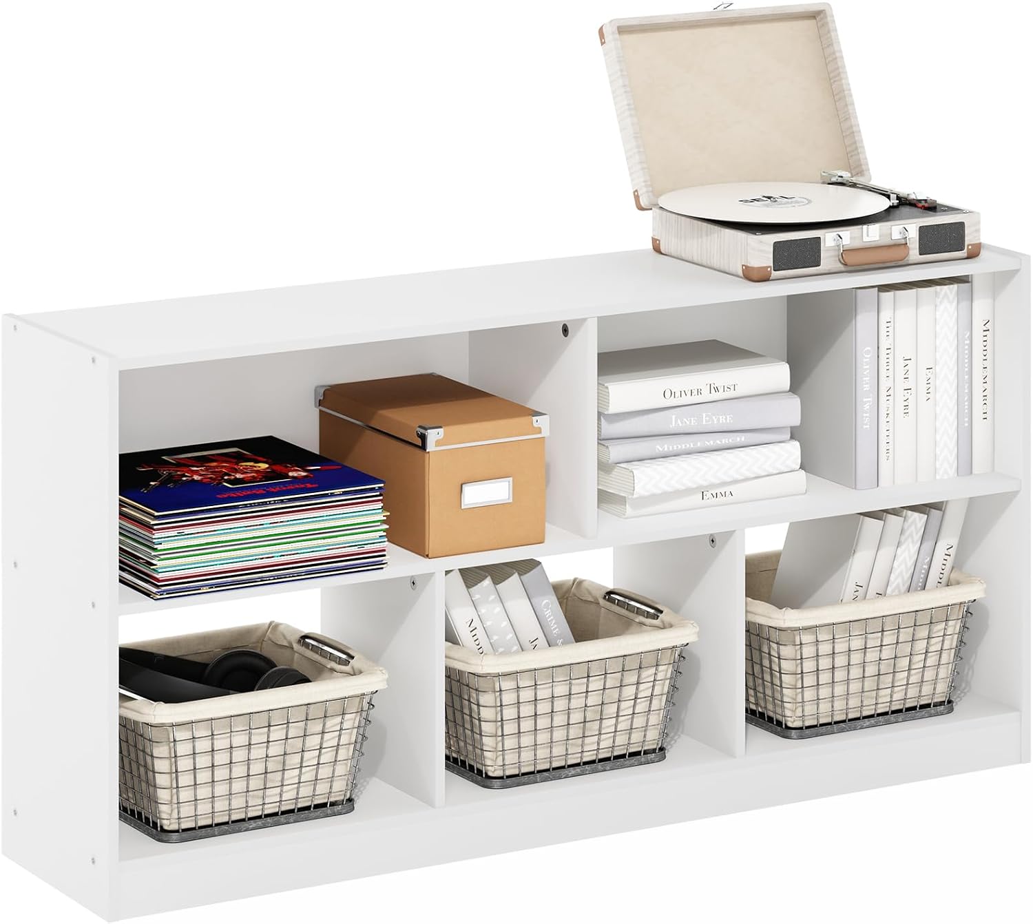 Detalle de Furinno Bookshelf, 5-Cube