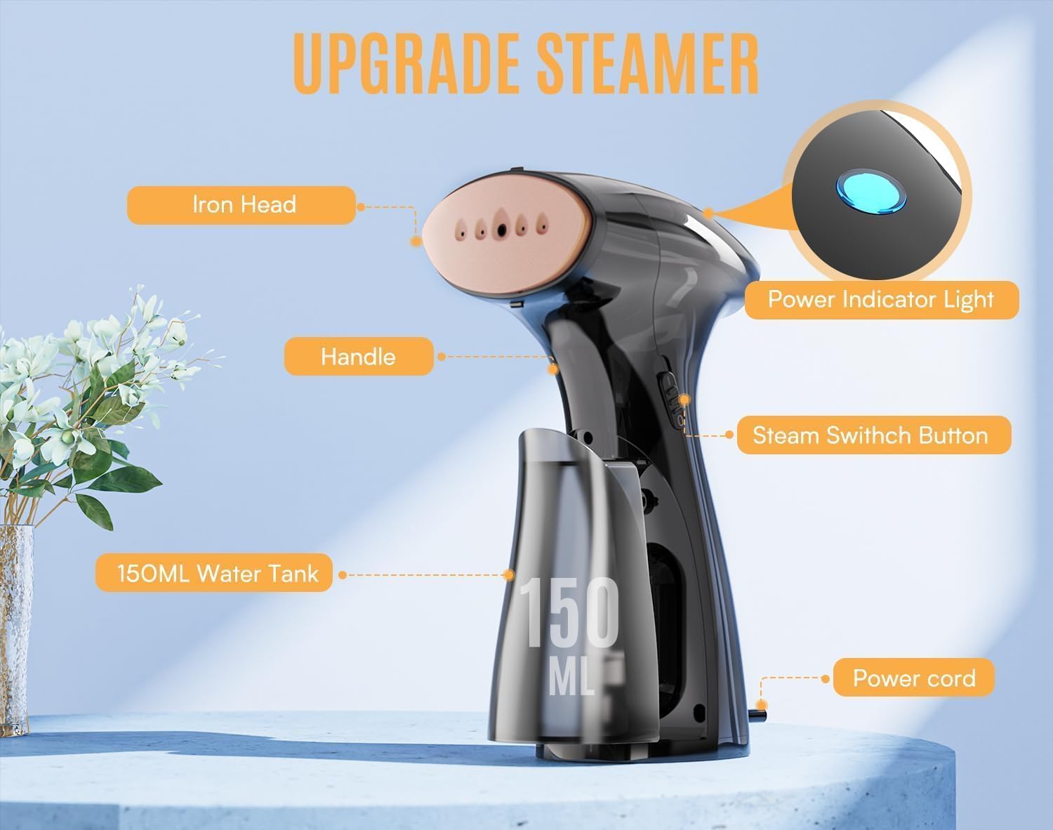 Thumbnail 1 de OLAYMEY Clothes Steamer Handheld 1600W (GY2000)
