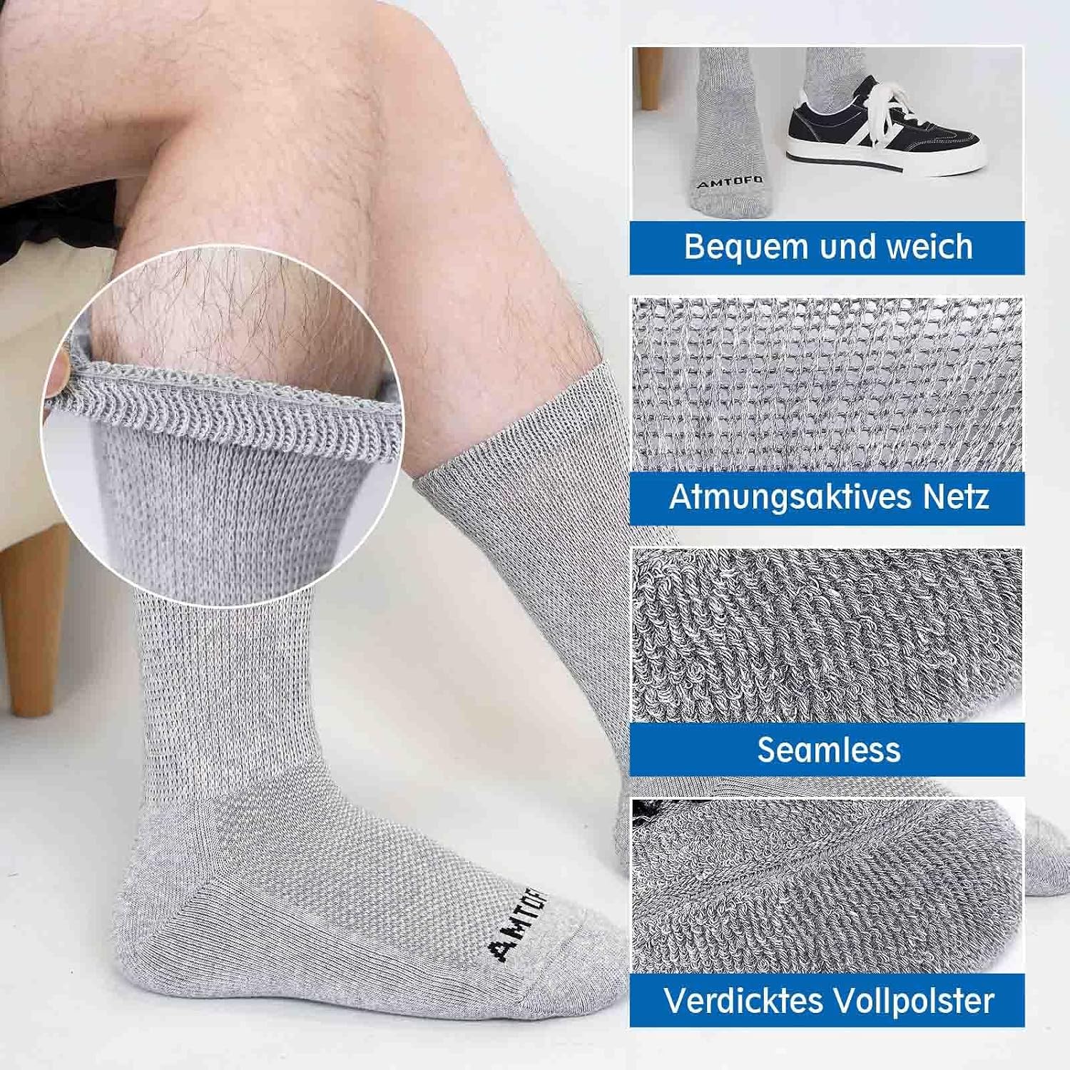 Detalle 1 de LOFIR Diabetiker-Socken Baumwolle 39-46