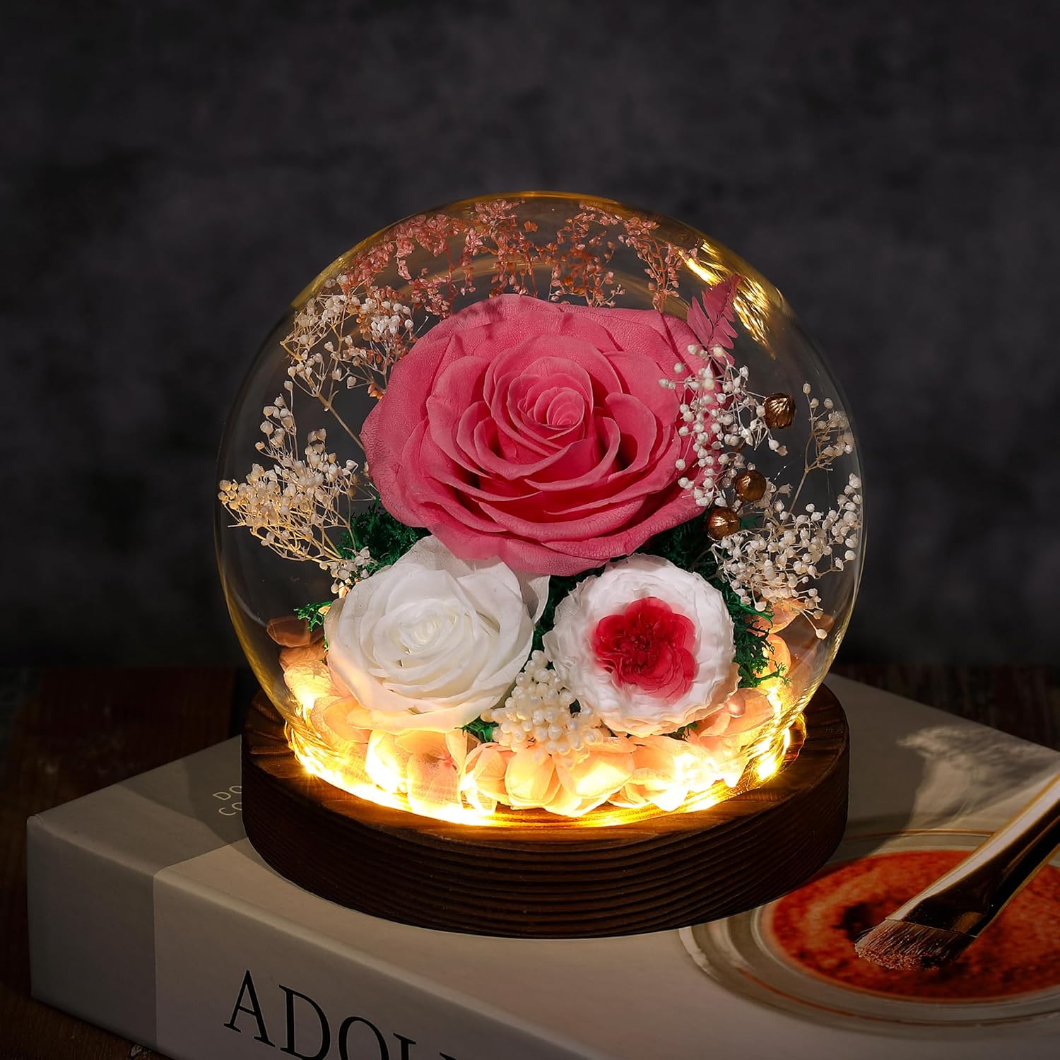 Thumbnail 6 de Eaprala Preserved Rose Glass Dome Gift