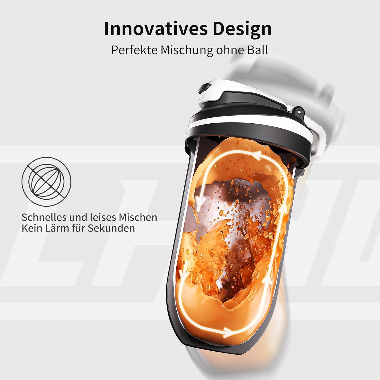 Thumbnail 1 de LHHW shaker à protéines en acier inoxydable 500 ml (sans boule d’agitation, anti-fuite, sans BPA)