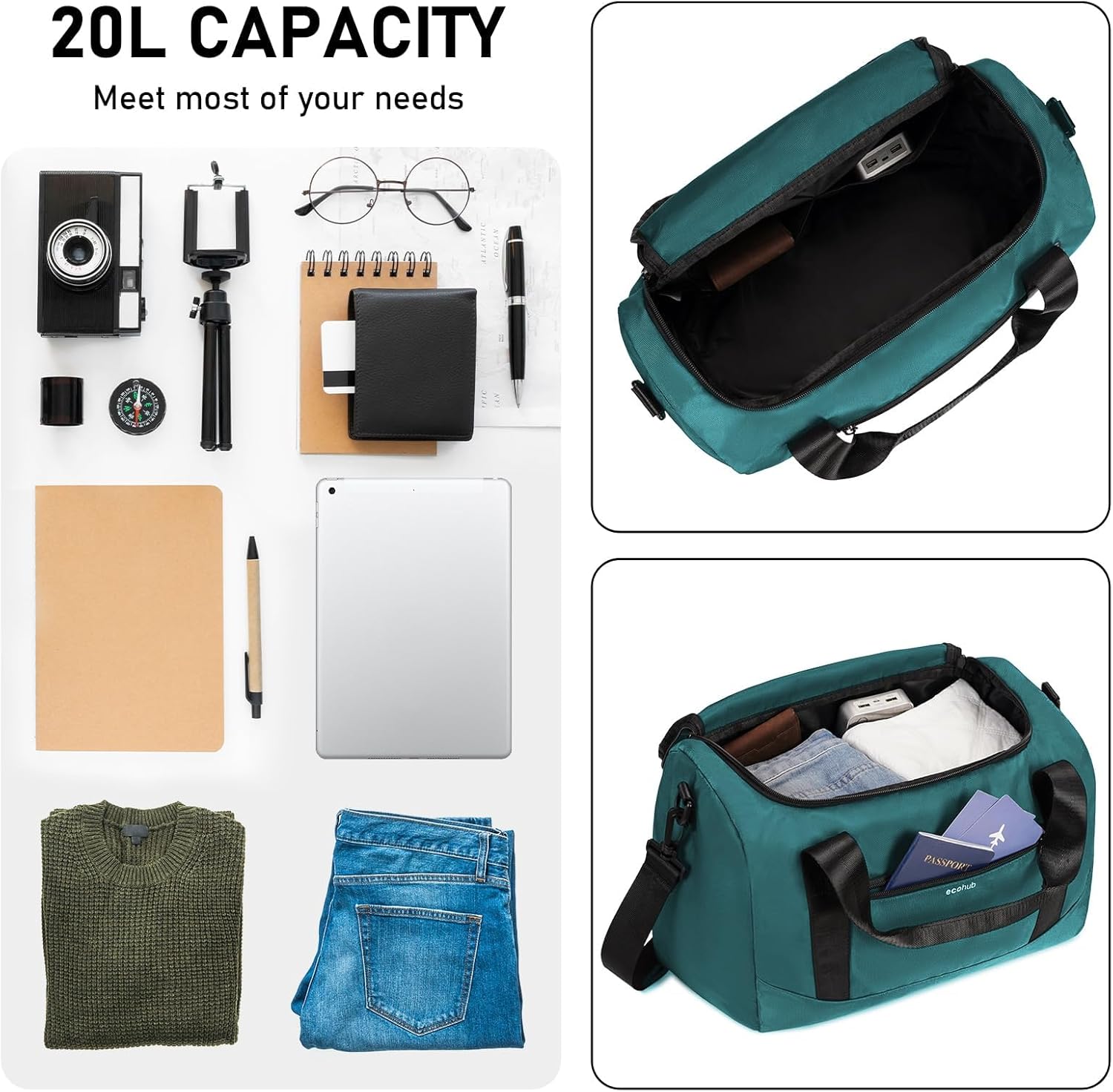 Detalle de ECOHUB Ryanair Cabin Bags 40x20x25 Underseat Cabin Bag