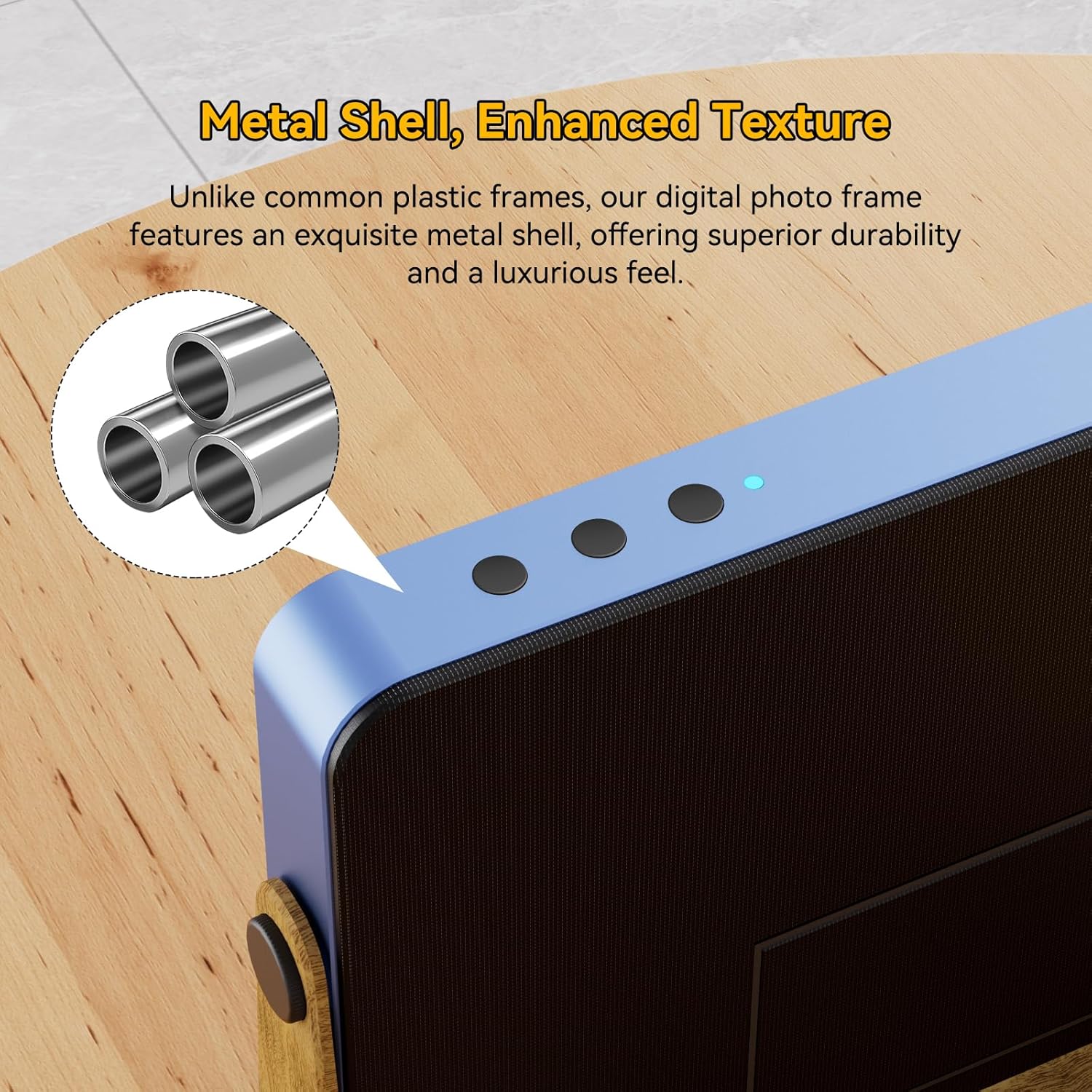 Detalle 2 de KODAK Cadre photo numérique WiFi 10 pouces IPS HD avec batterie 4000 mAh et 32 Go