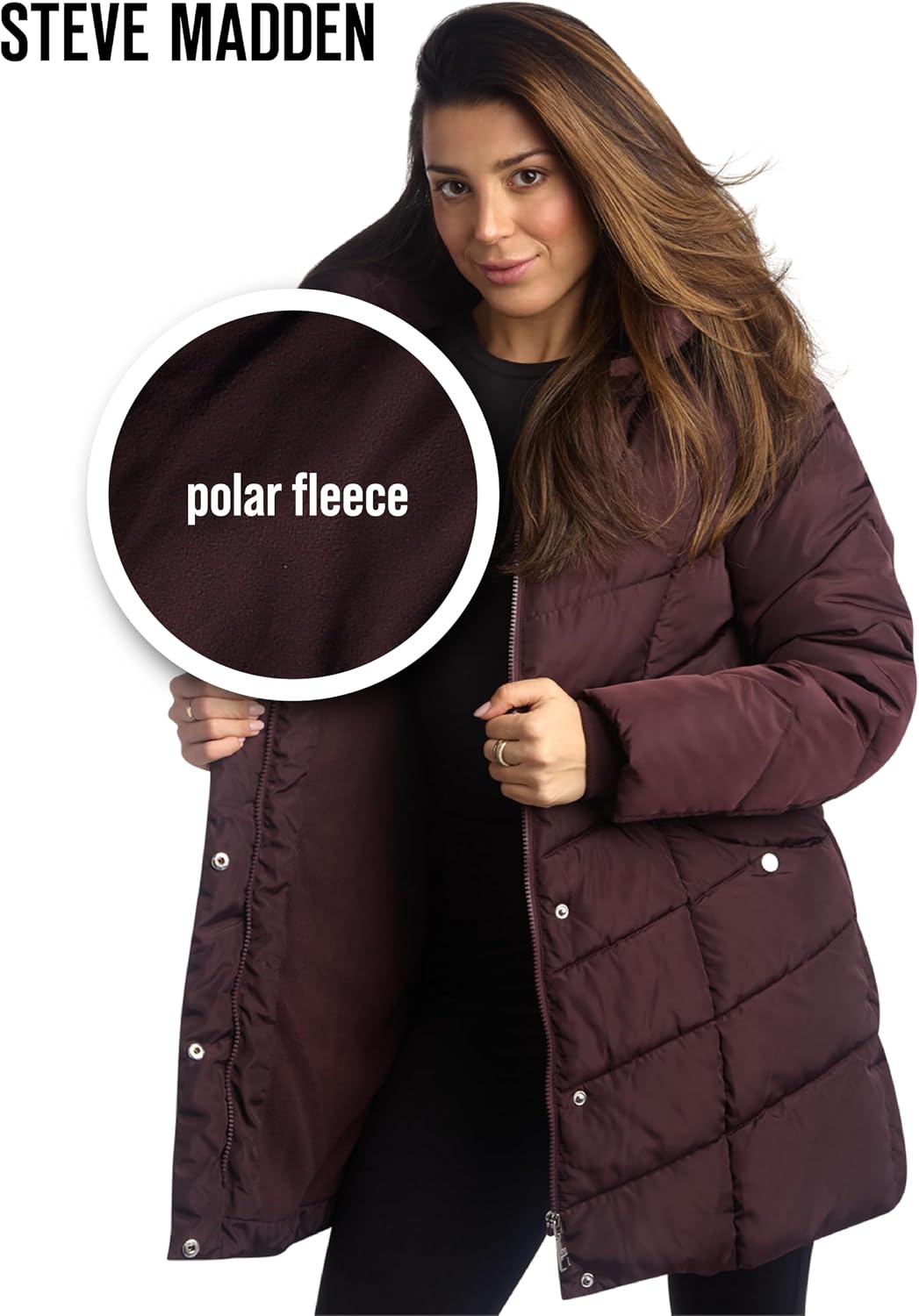 Thumbnail 4 de Steve Madden Long Puffer Coat 1X