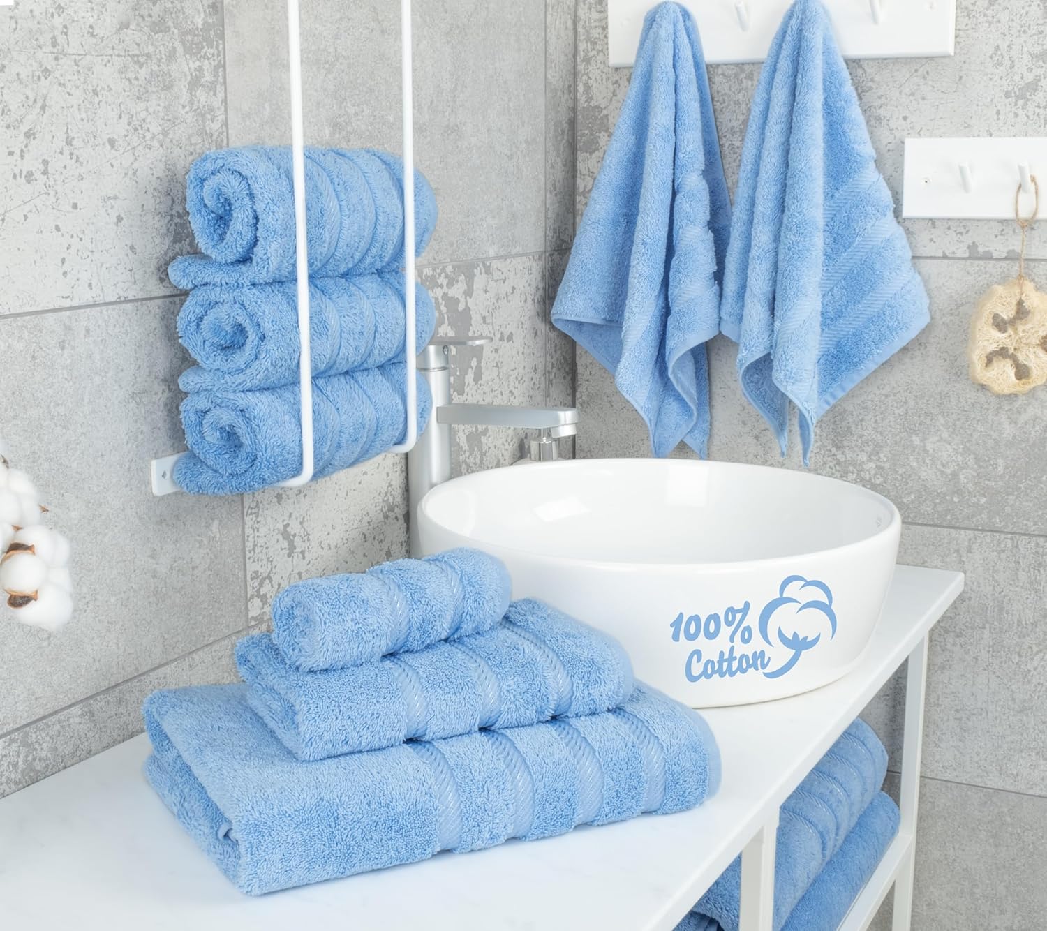Thumbnail 1 de American Soft Linen 600 GSM Towel Set