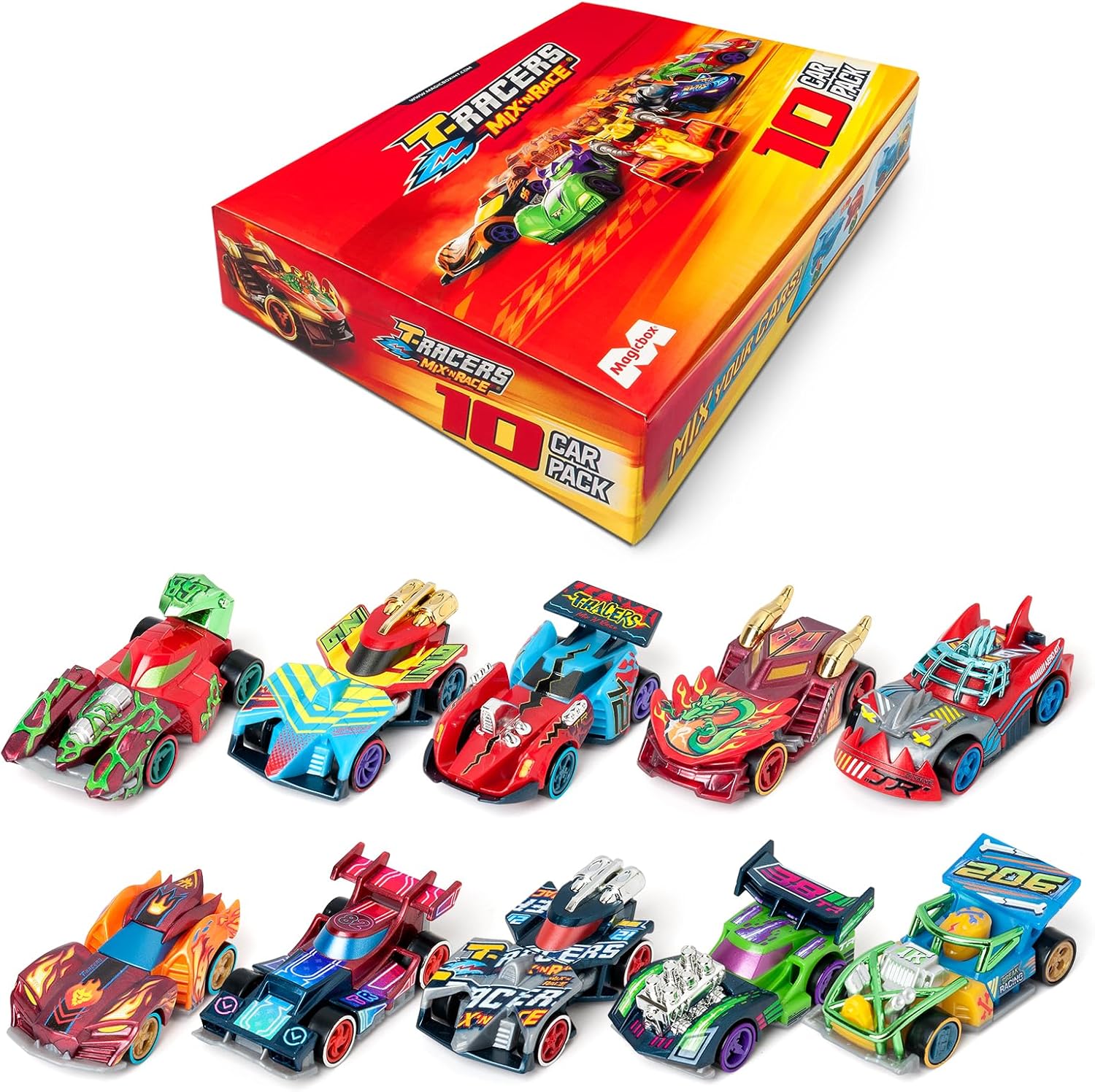 Detalle de T-Racers Mix ´N Race – Collection de 10 Voitures à Collectionner