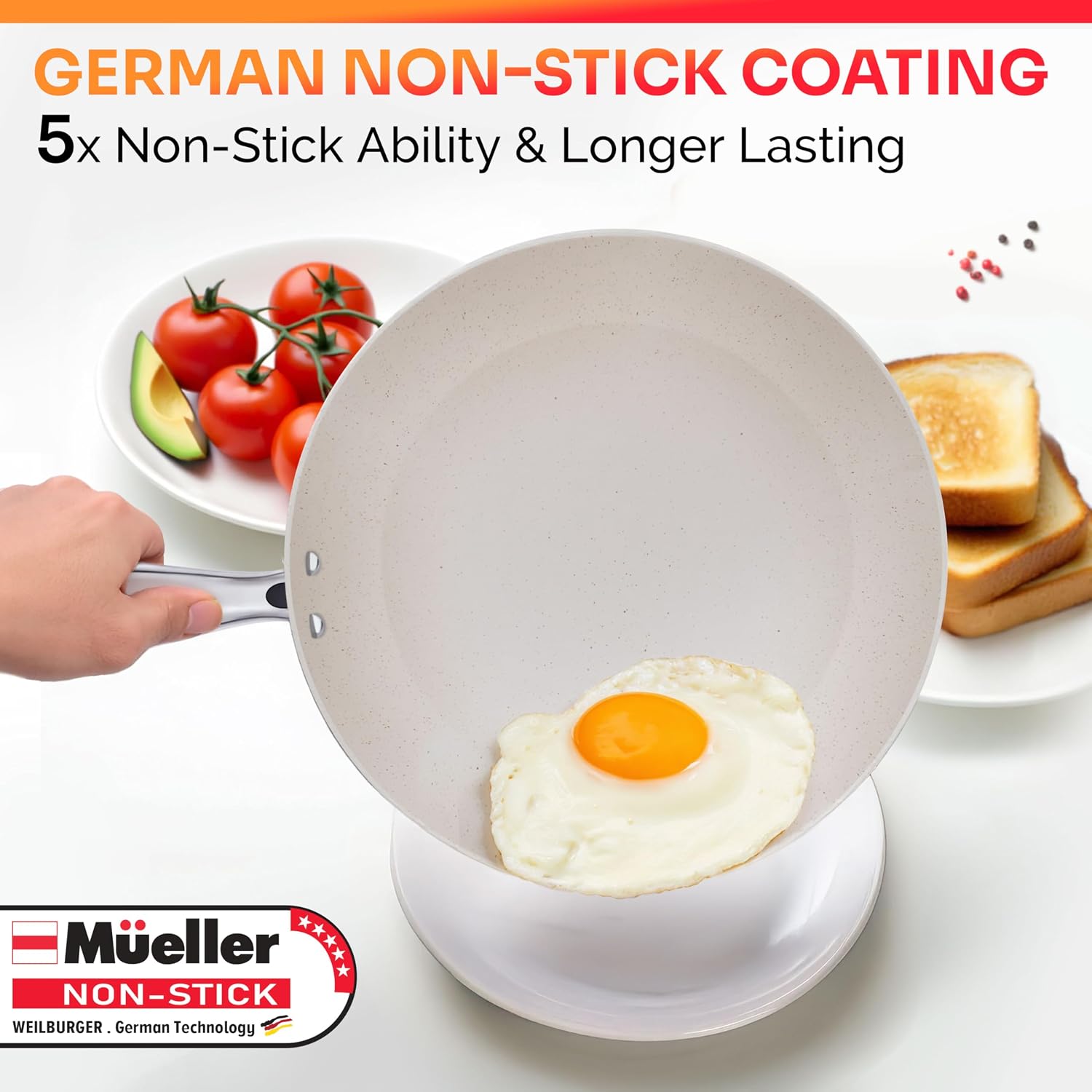 Detalle 2 de Mueller Frying Pan with Aluminum Body