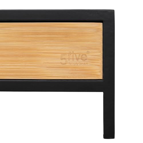 Detalle 2 de 5 five simply smart 5five – Réhausseur de Moniteur en Bambou Noir, 47 x 25 x 10 cm avec Tiroir de Rangement