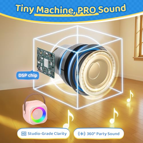 Thumbnail 4 de Jeefu Karaoke Machine 2 with 2 Wireless Microphones