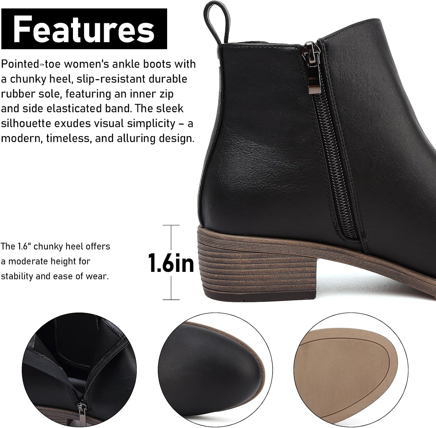 Thumbnail 1 de Maxome Stiefeletten Knöchelstiefel mit 4 cm Absatz