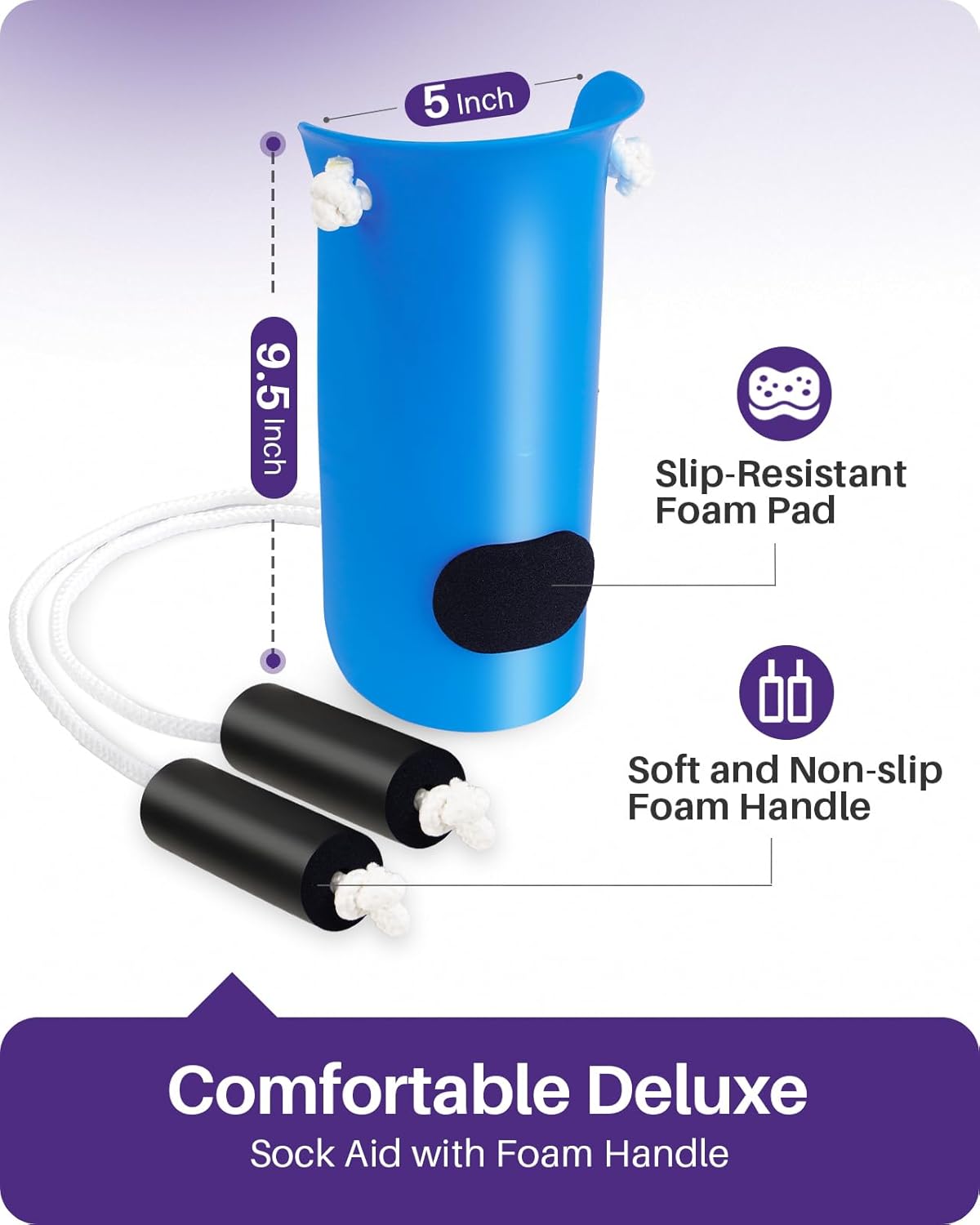 Detalle 2 de Kekoy Sock Aid easy‑use sock helper for elderly