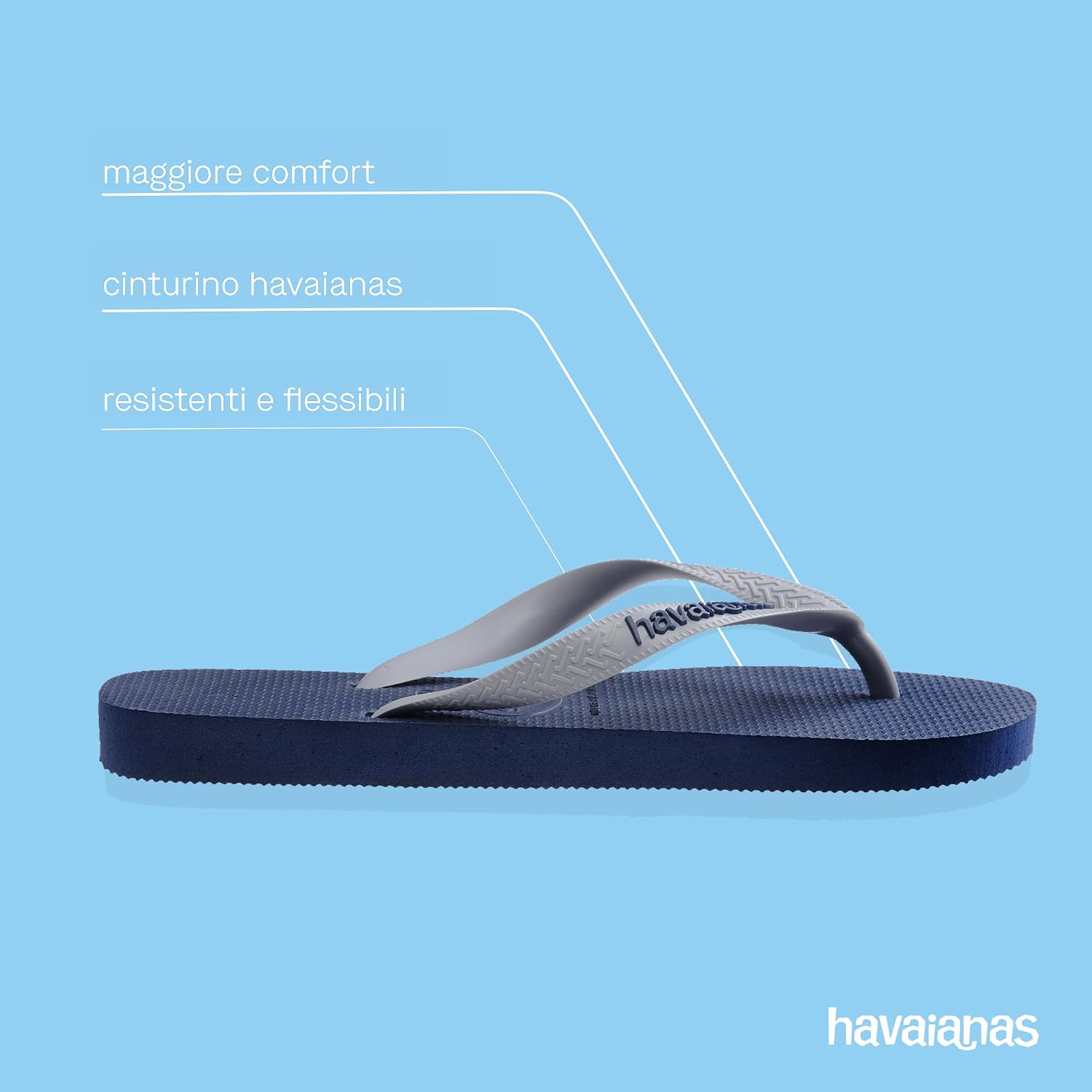 Thumbnail 3 de Havaianas Top Logo Pop Up: infradito comode unisex con logo in evidenza e suola antiscivolo