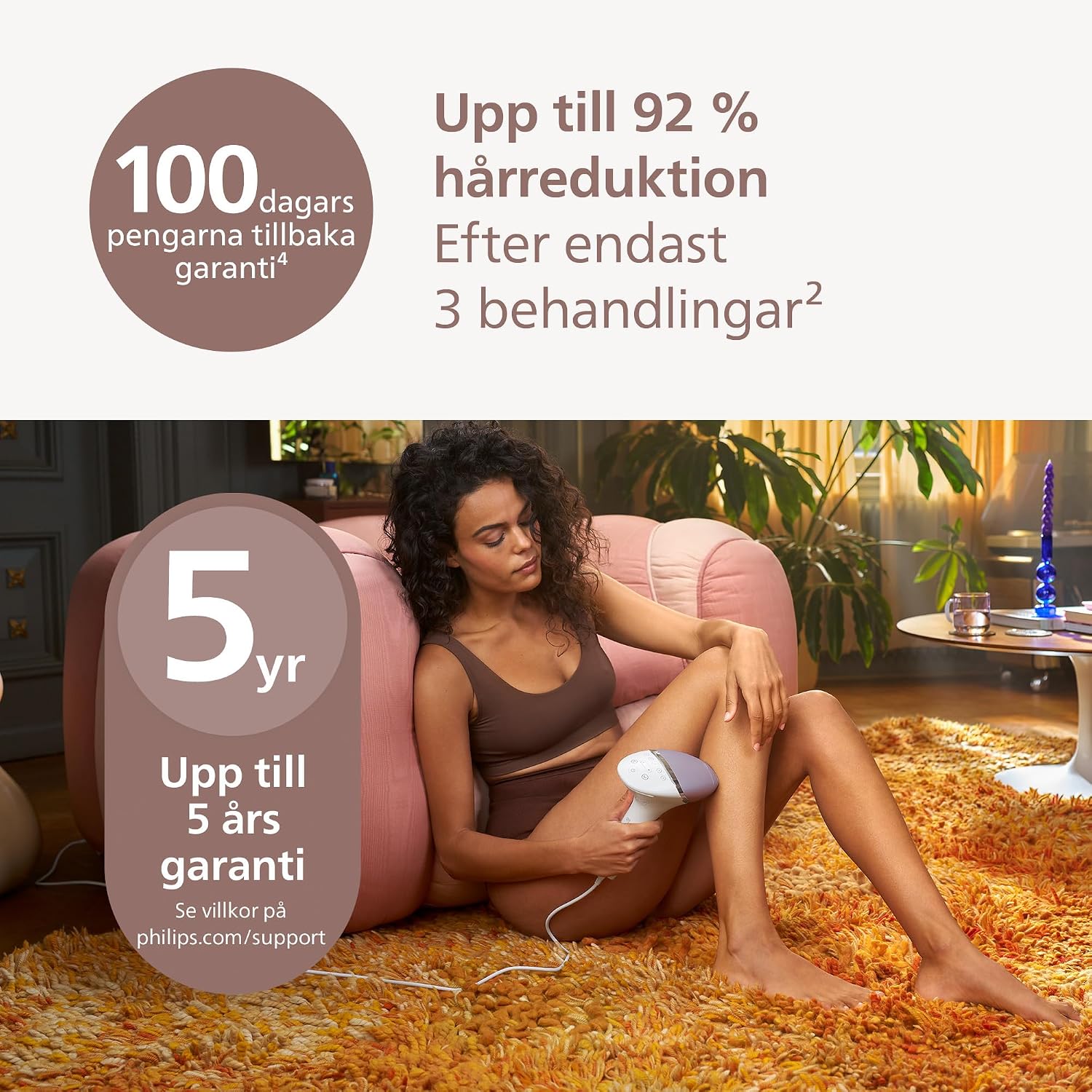 Detalle de Philips Lumea 8000 Series BRI944/00, nätdriven IPL-enhet med SenseIQ