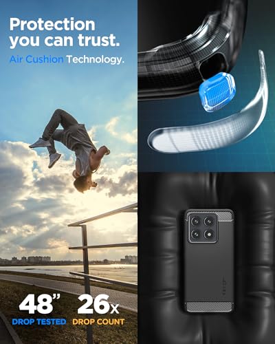 Thumbnail 2 de Coque Spigen Rugged Armor pour Xiaomi 14T, fibre de carbone 🚀