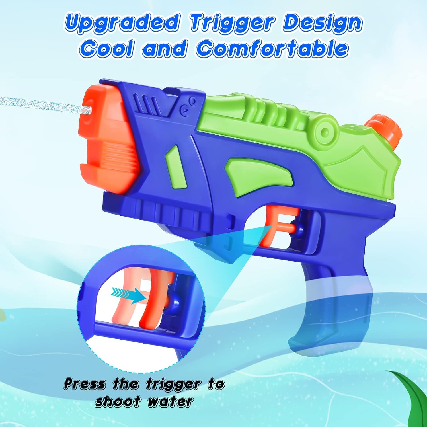Detalle de Two‑Pack Water Guns for Kids: Durable, Safe Outdoor Fun for Summer