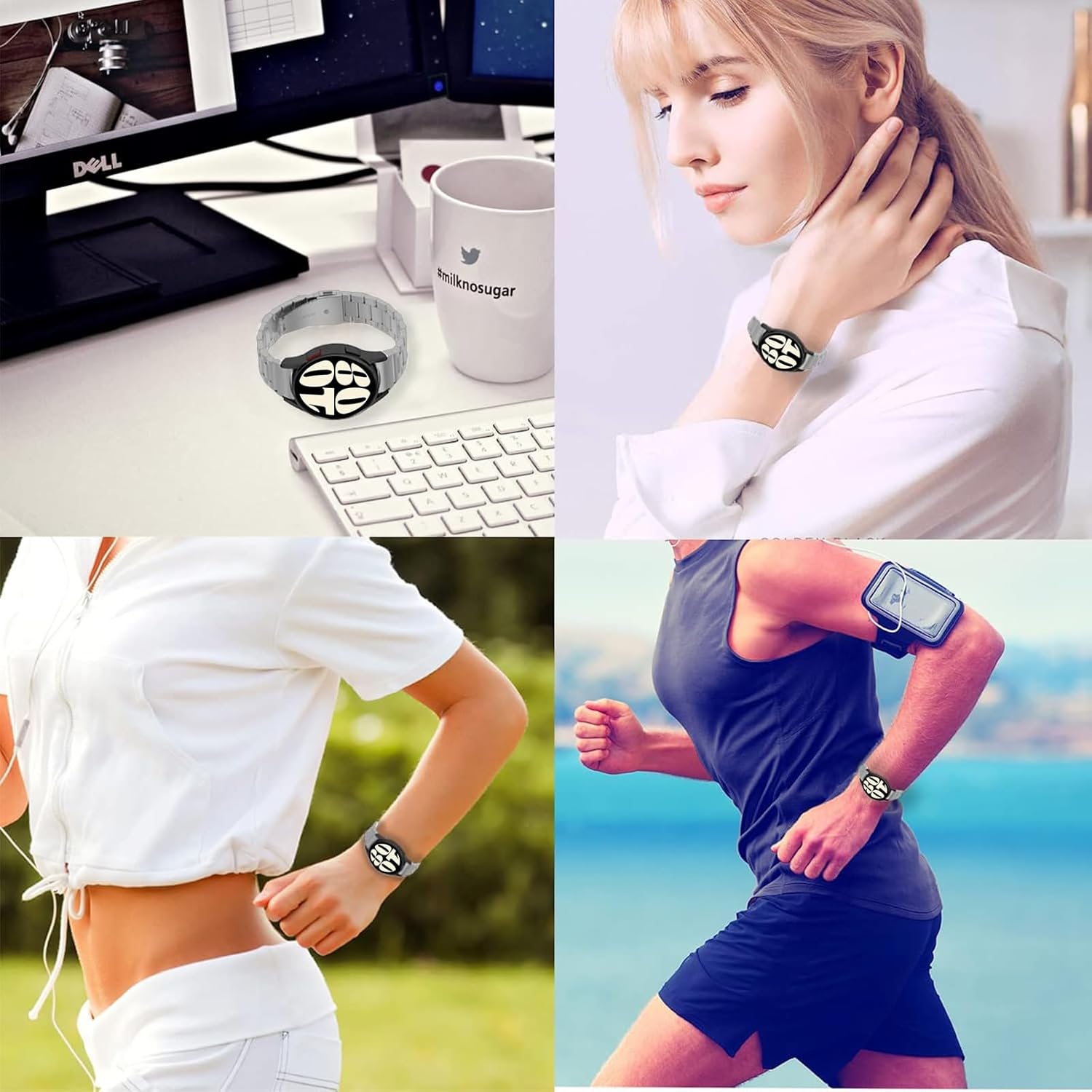 Thumbnail 5 de Miimall Armband für Galaxy Watch 7, Titanstahl 45 mm