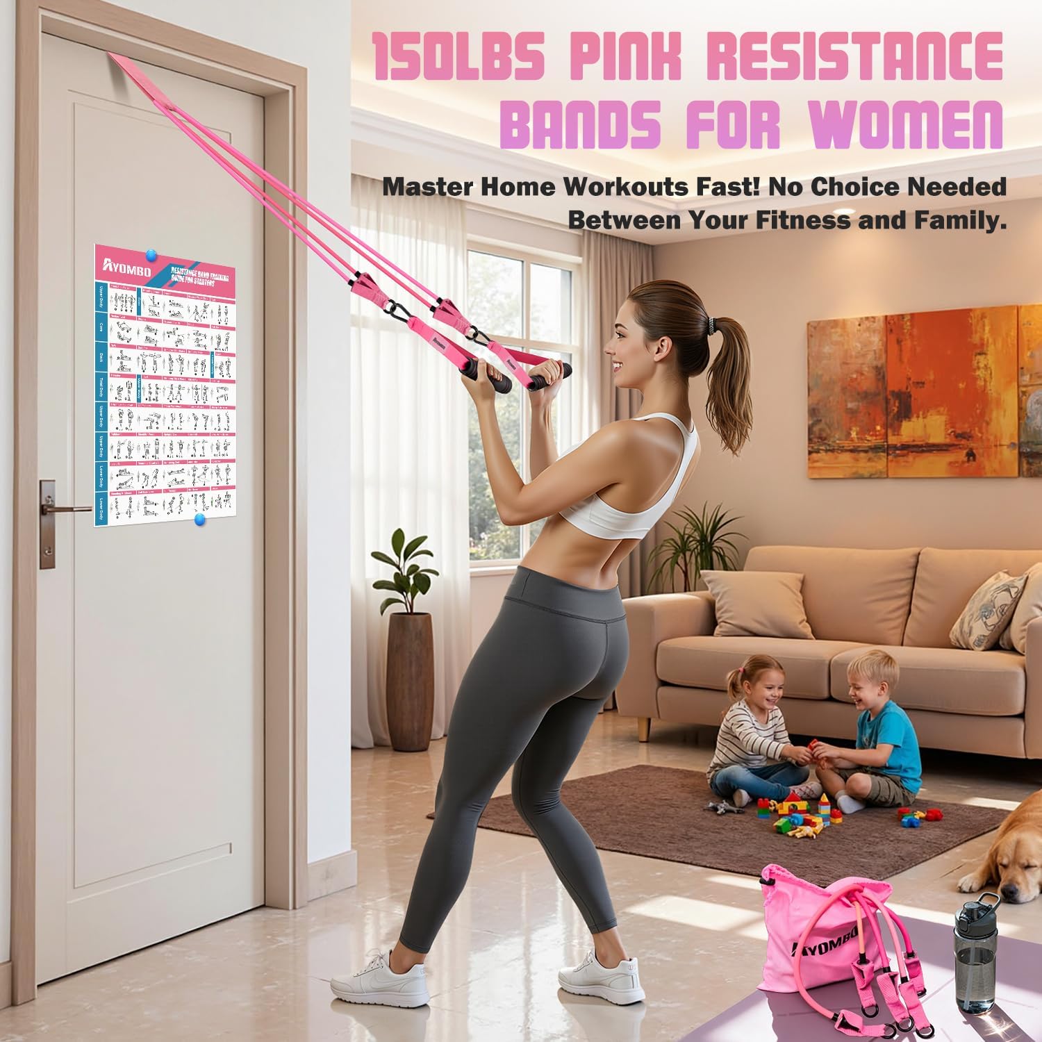 Detalle 2 de Ayombo Resistance Band Women โ Heavy Resistance set ๐๏ธโ