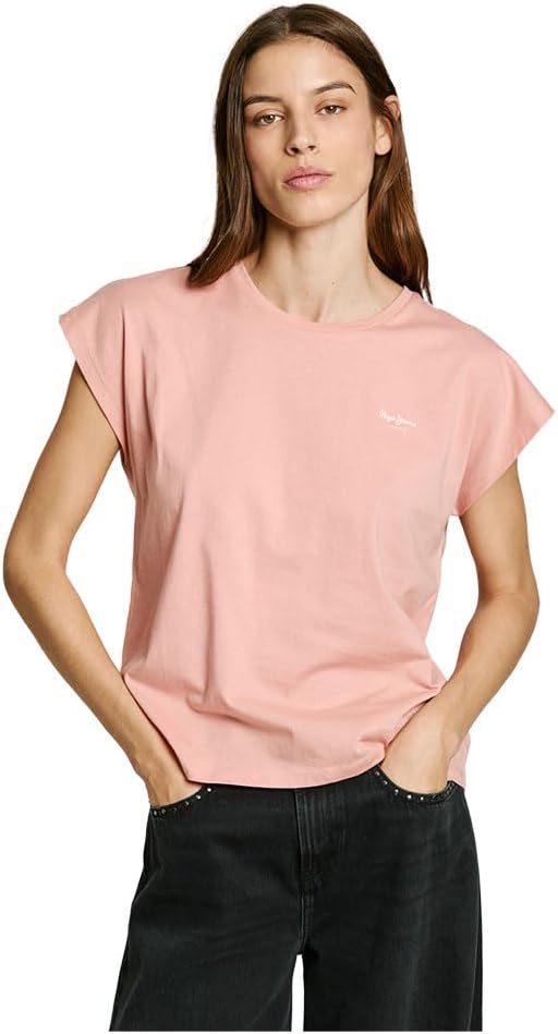 Detalle de Pepe Jeans Blooma T-Shirt Donna – semplicità casual con tocco di stile