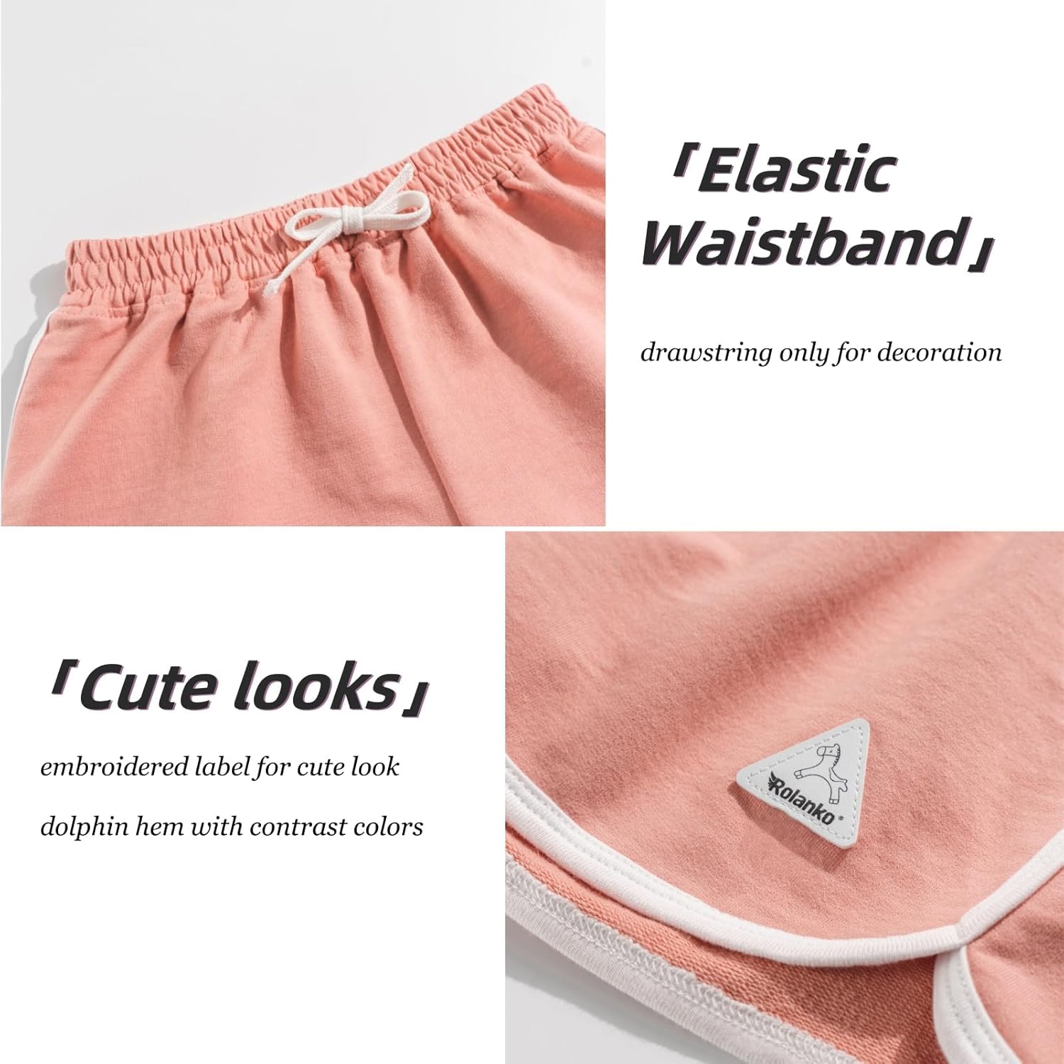 Thumbnail 4 de Rolanko pantaloncini da ginnastica per ragazze con coulisse e cotone leggero
