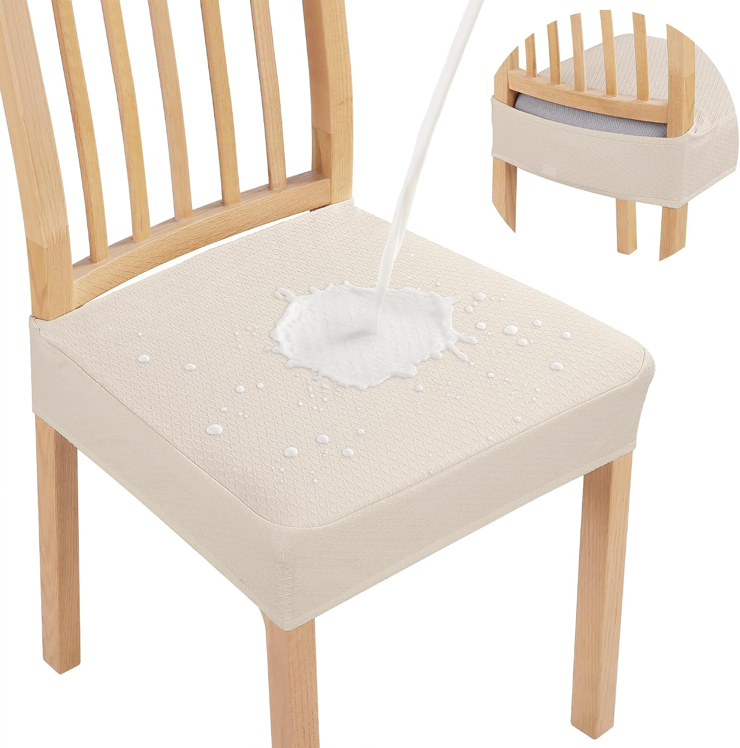 Detalle de Smiry Waterproof Seat Covers 4-Pack for Chairs