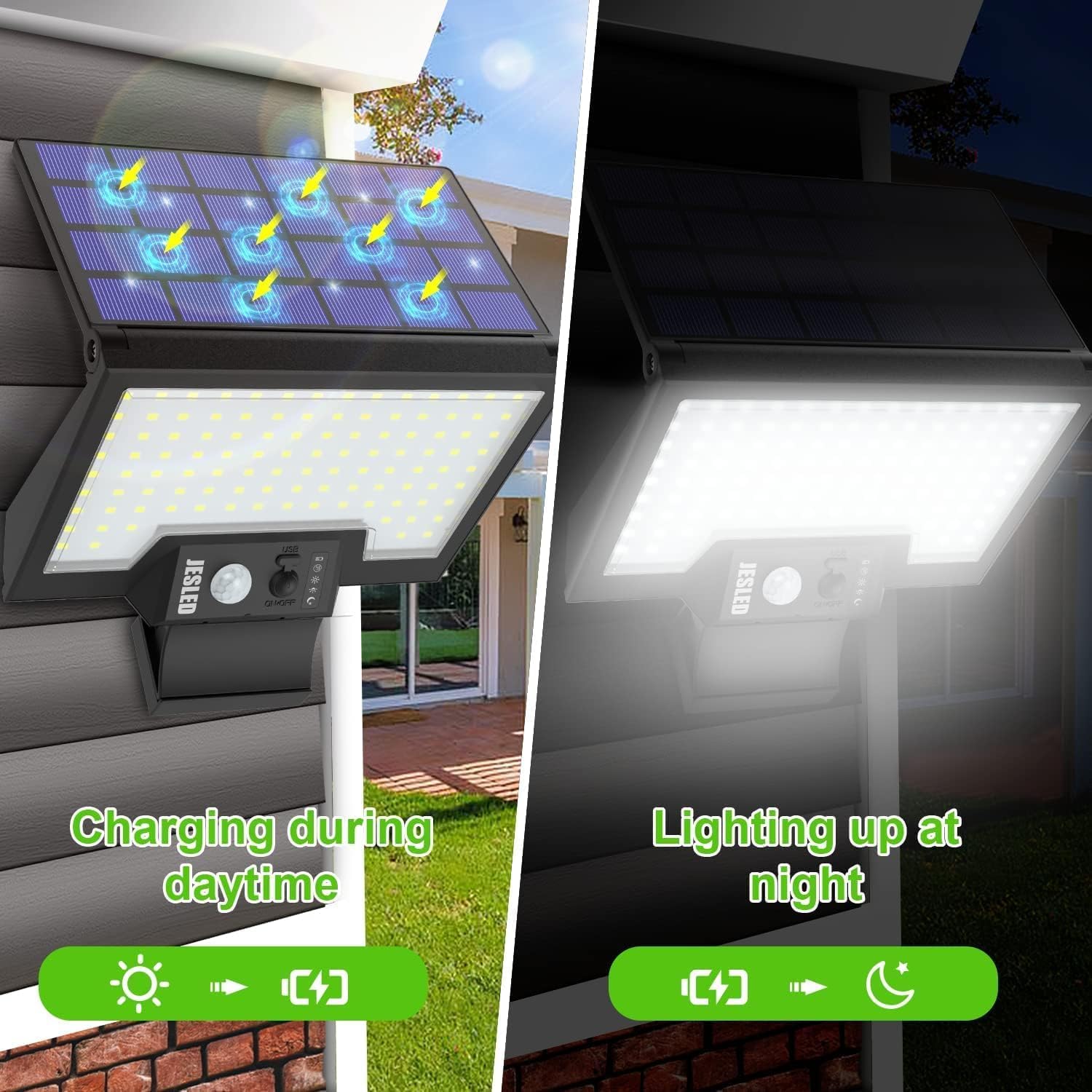 Thumbnail 1 de JESLED Solar Security Lights 108LEDs