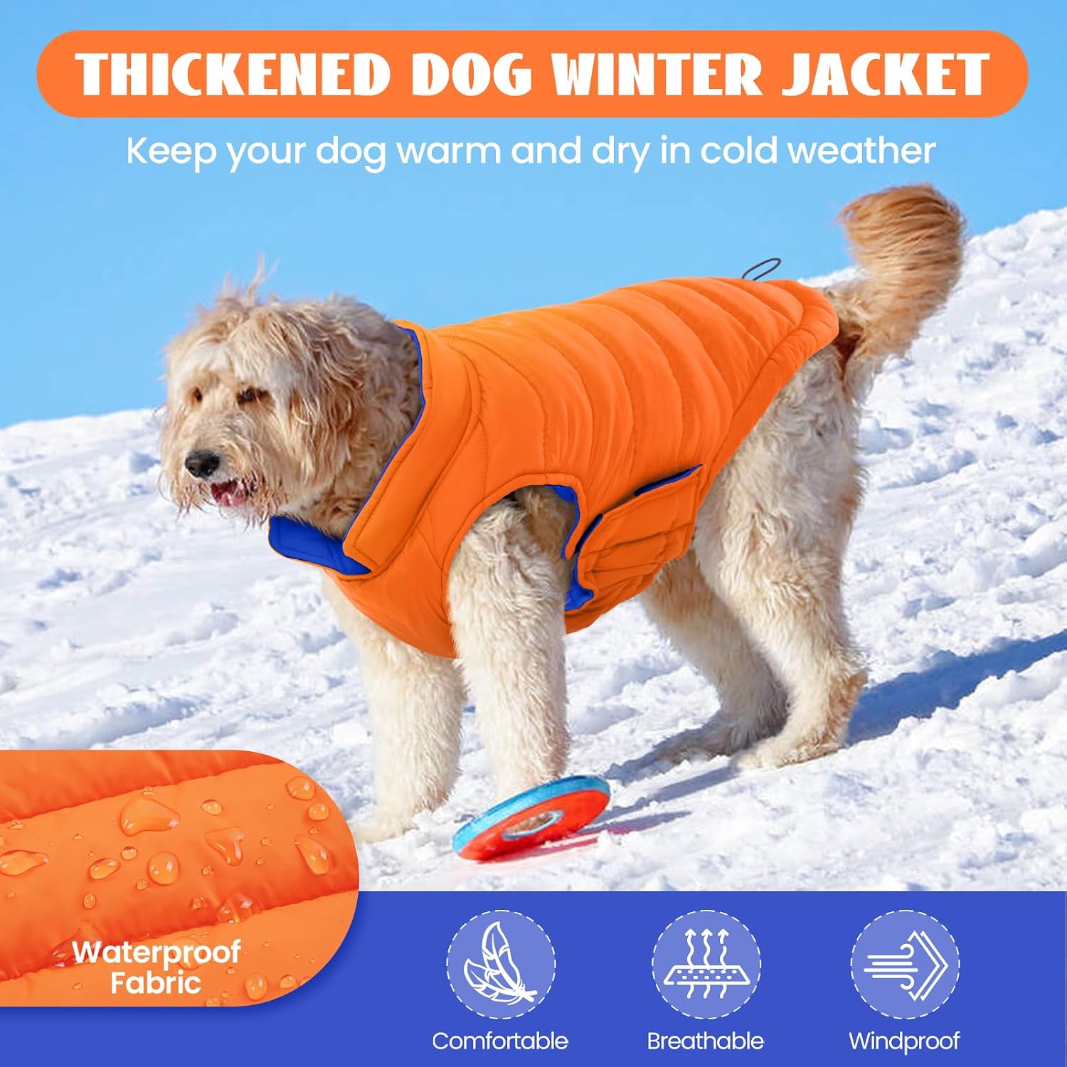 Detalle 2 de Lelepet Reversible Dog Winter Coat