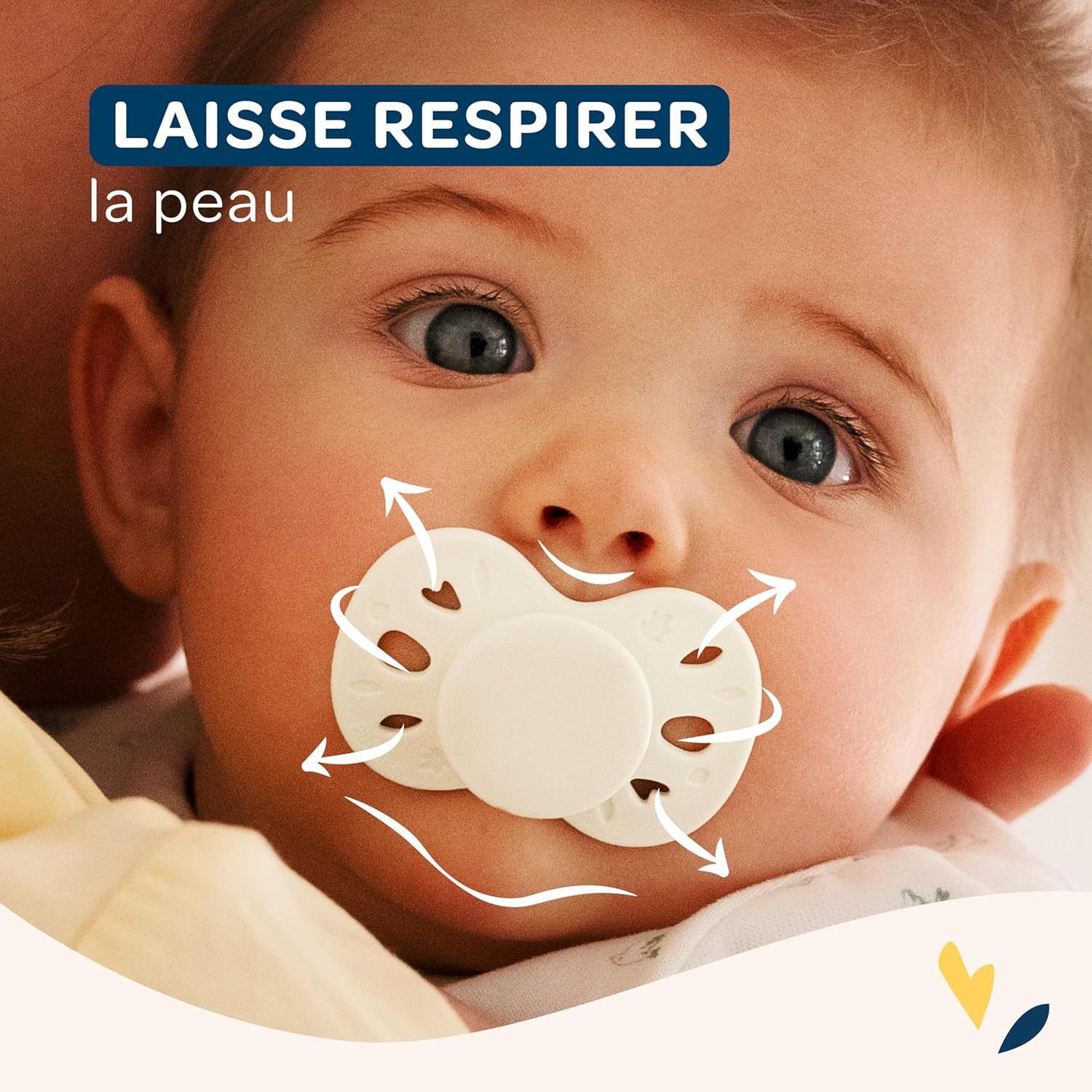 Thumbnail 1 de BIOLANE – Lot de 2 sucettes anatomiques et Attache-tétine Beige (18 mois et +)