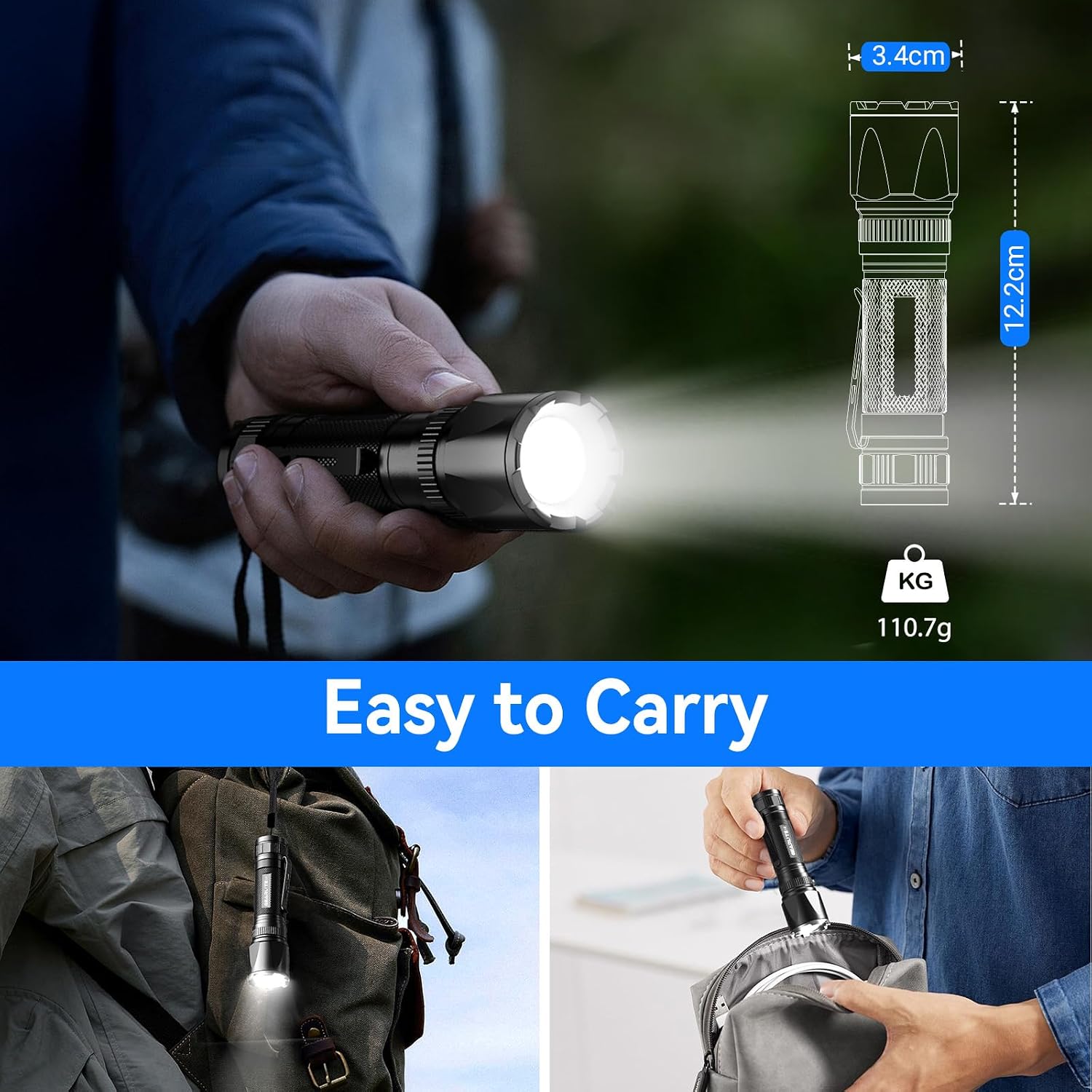 Thumbnail 4 de GEARLITE 3500LM rechargeable LED torch for camping 🔦