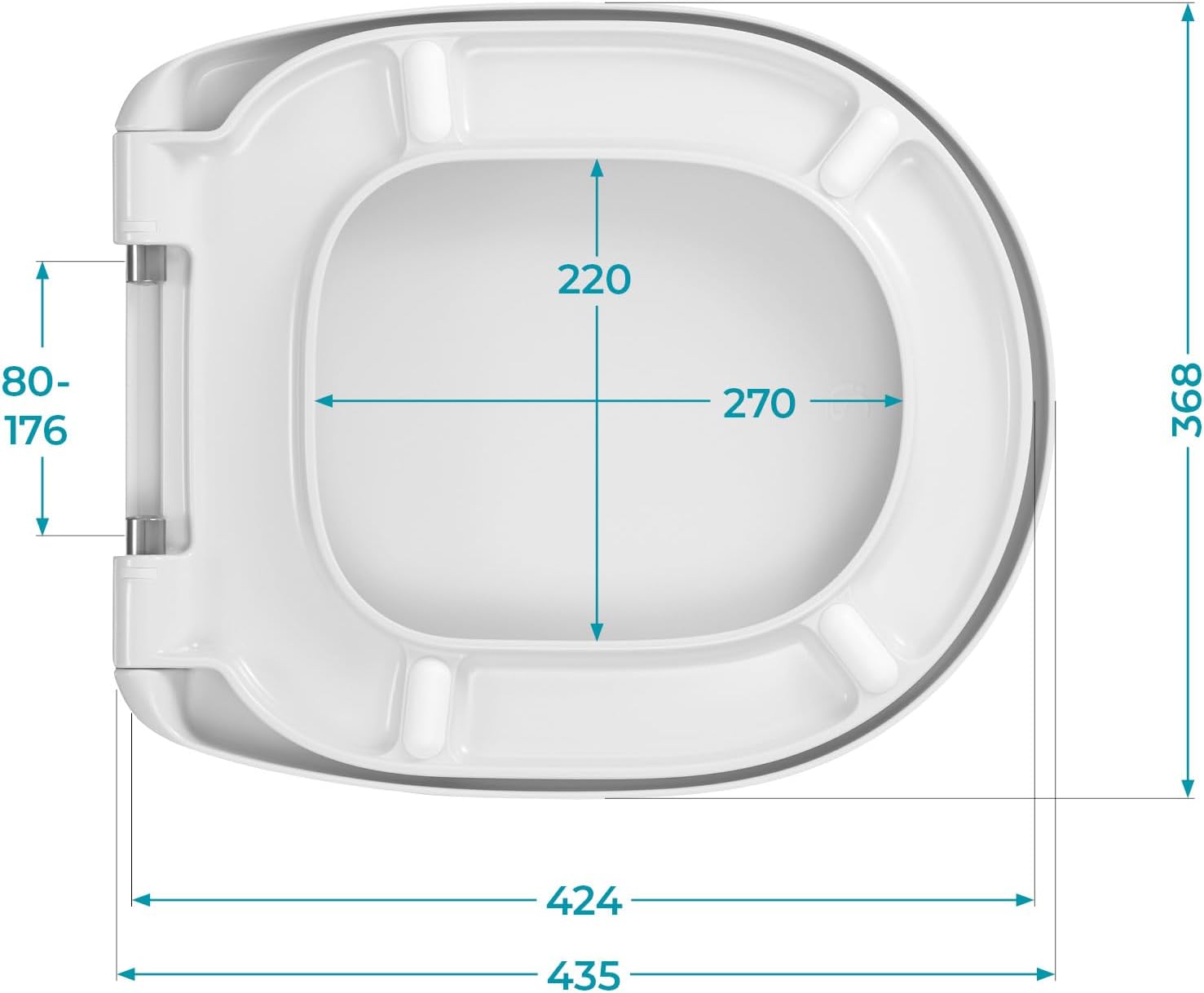 Detalle 1 de WC-Sitz Calmwaters 26LP6261 für Ideal Standard