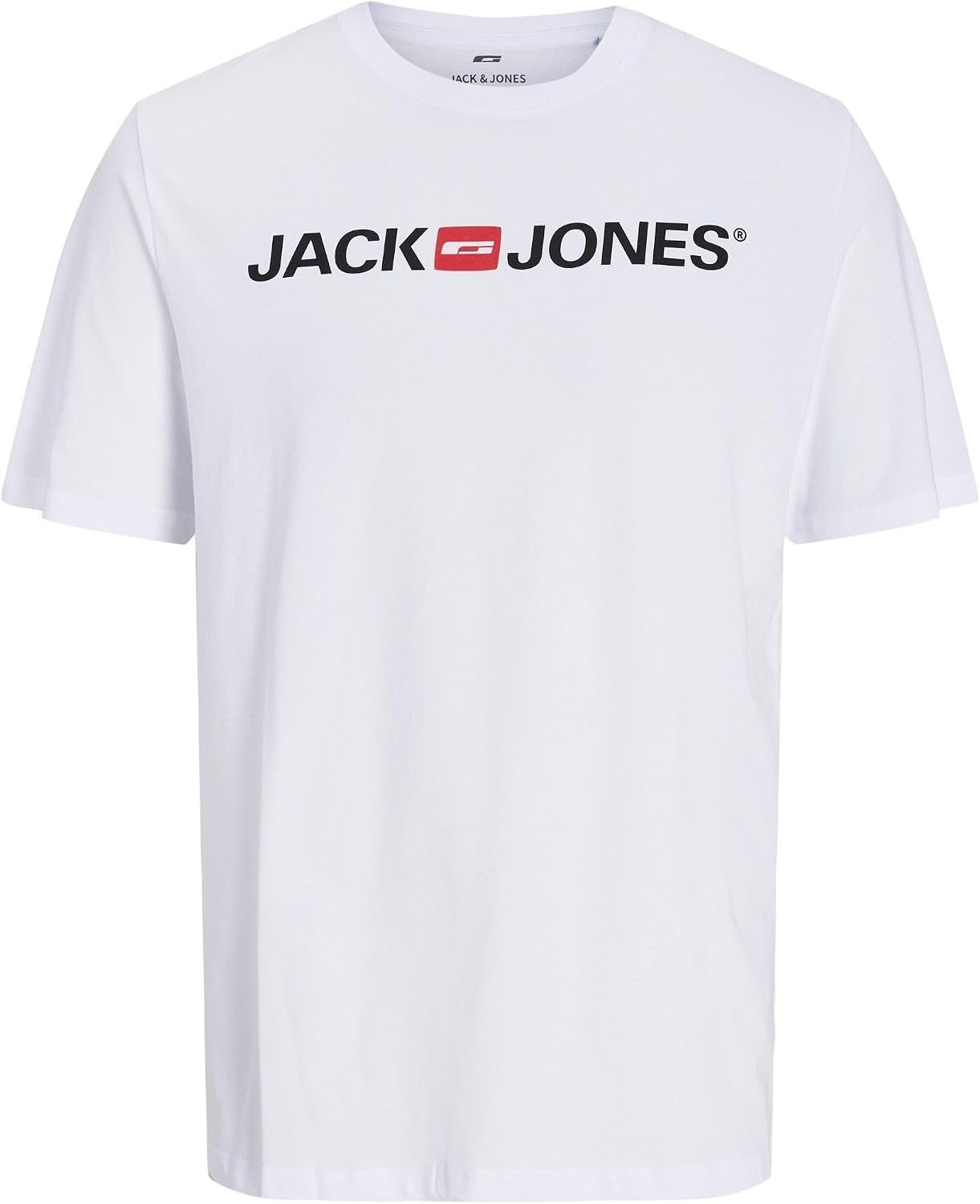 Detalle de JACK & JONES Herren T-Shirt Logo – Baumwolle, schlichtes Alltagsshirt