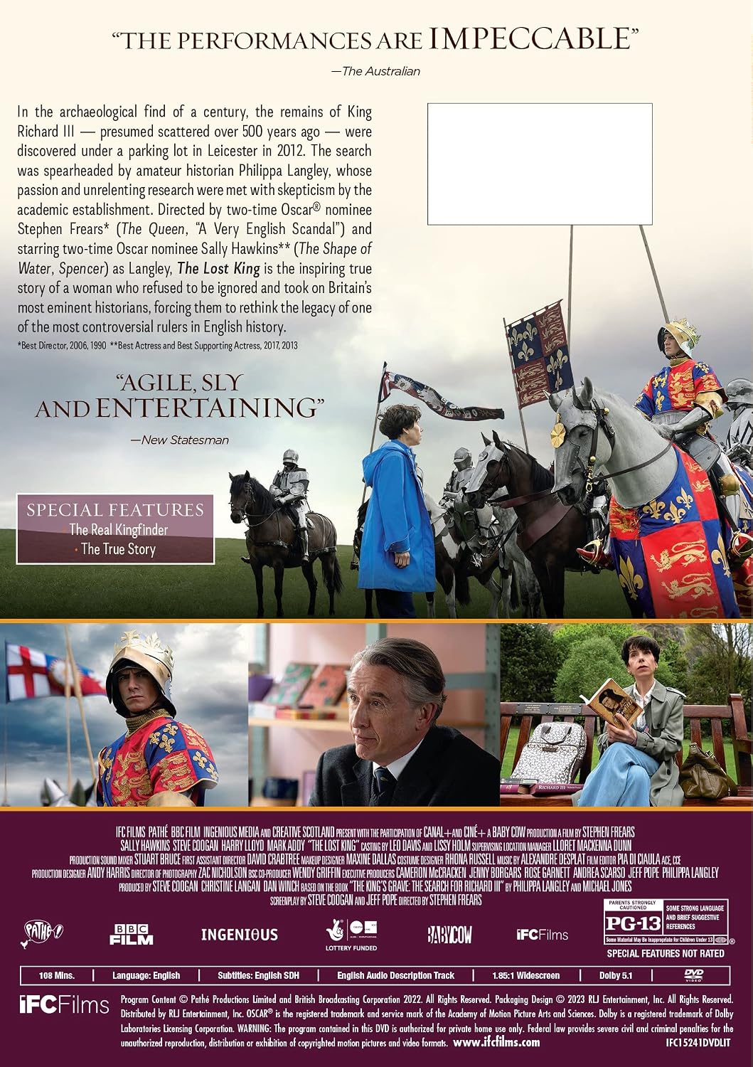 Thumbnail 1 de The Lost King DVD: A Fact-Based Story of Richard III’s Discovery