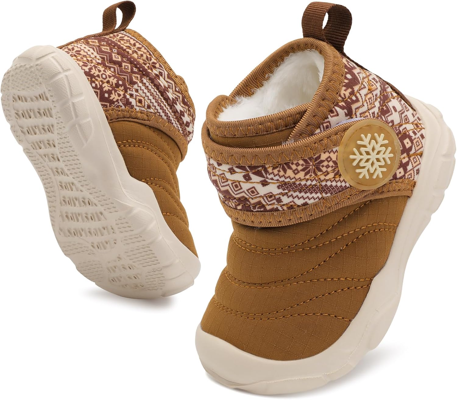 Detalle de BARERUN Toddler Winter Boots with Faux Fur