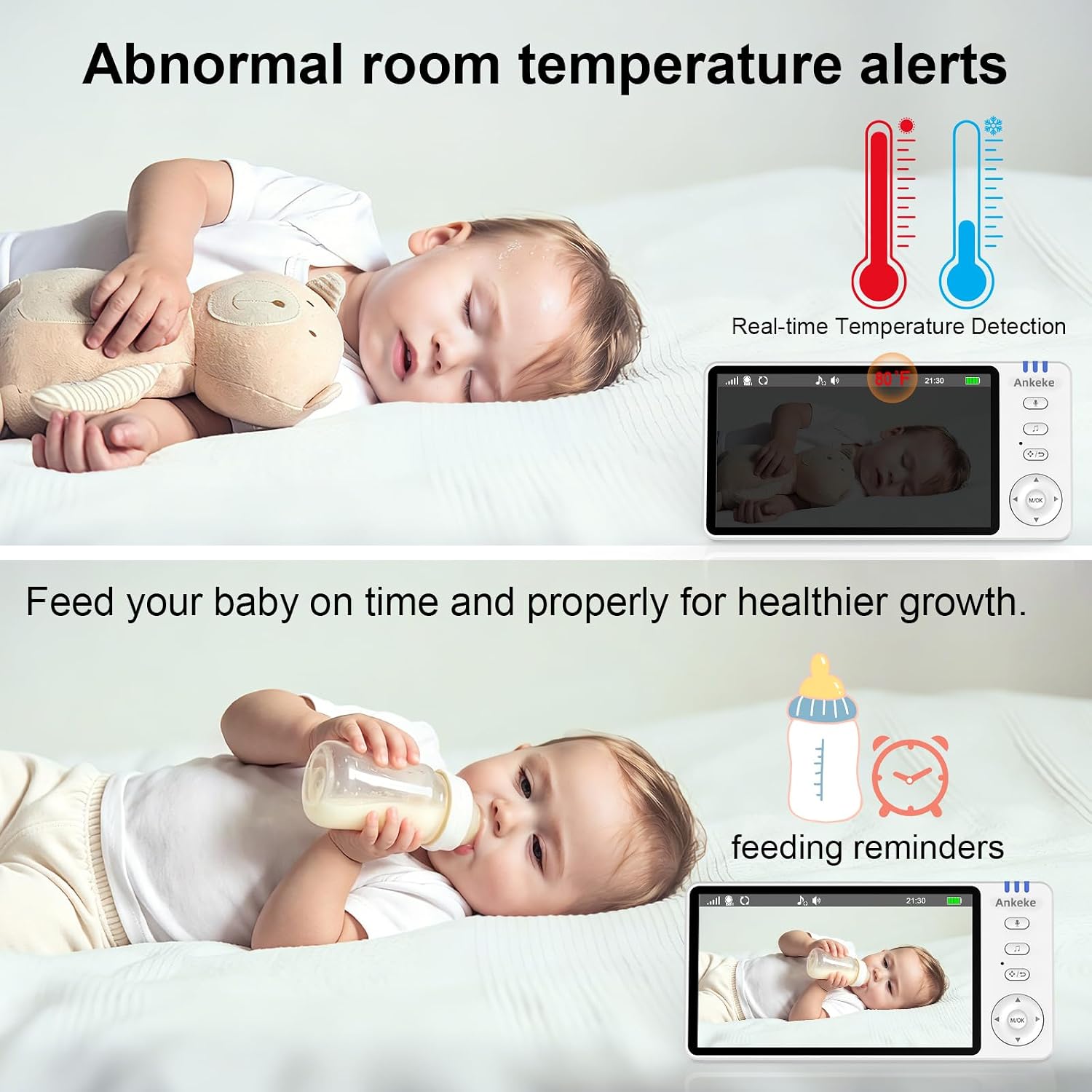 Thumbnail 6 de AnKeKe Baby Monitor with 5-Inch Screen
