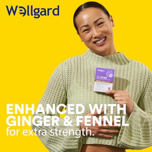 Detalle de Wellgard Gutstar Bio Cultures for Gut Health, 20 Billion CFU – 16 Strains | Vegan, UK Made