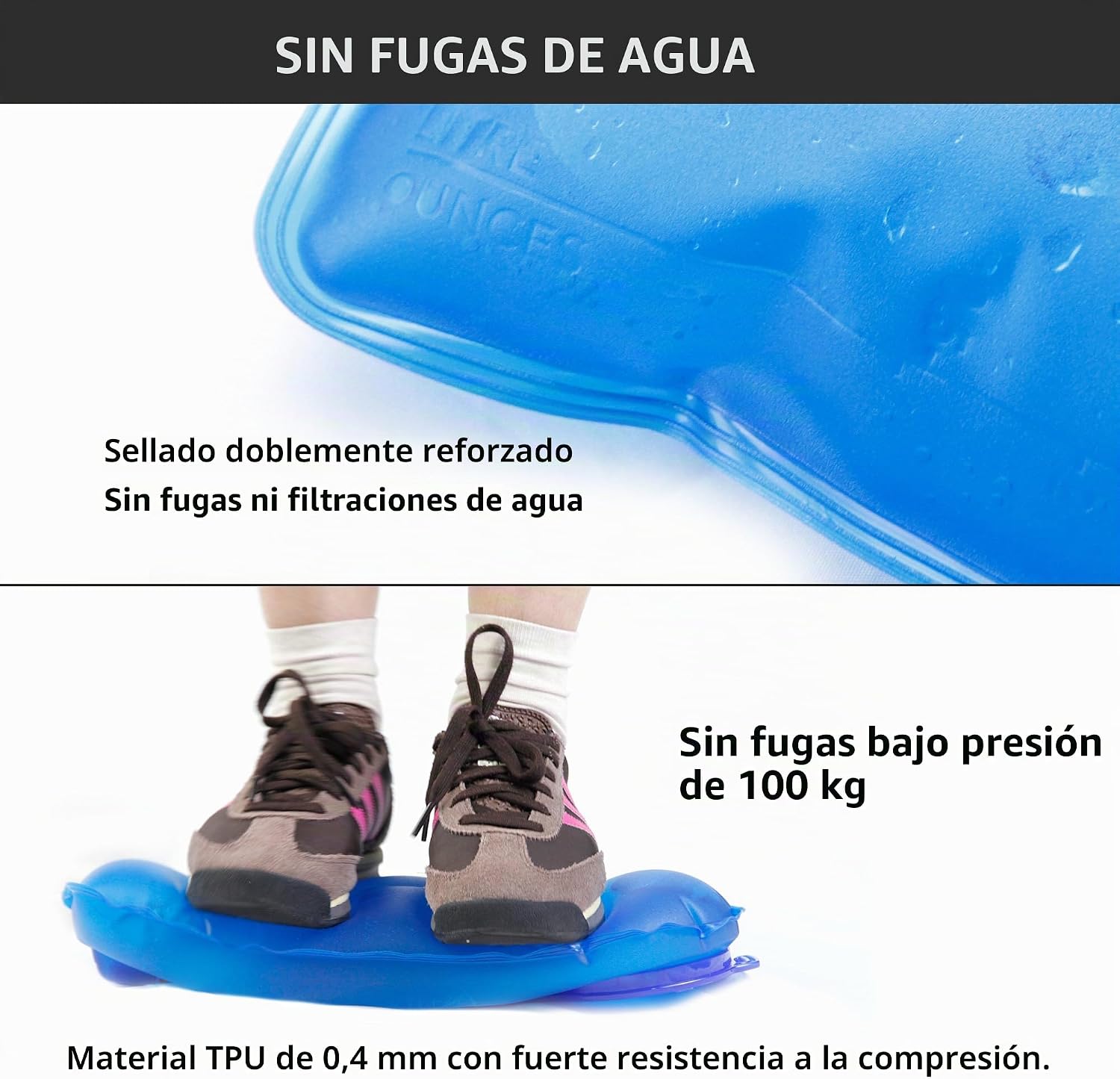 Detalle de Unigear Bolsa de Agua para Mochila de Hidratación con Tubo Desmontable