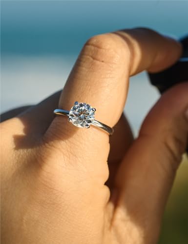 Detalle de IMOLOVE Moissanite Ring 1CT ⚡
