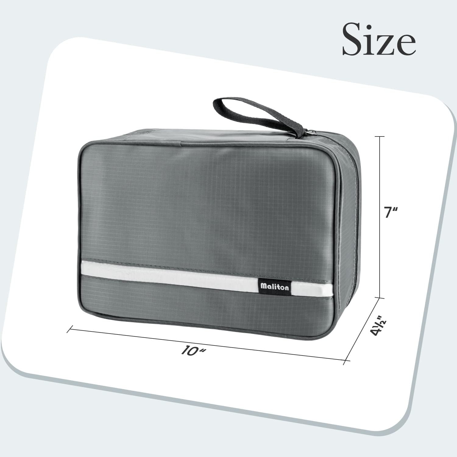 Detalle 2 de Maliton Hanging Toiletry Bag Large with 4 Compartments