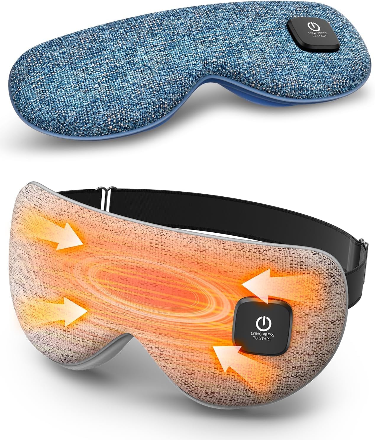 Detalle de Azang KT-YZ001 Cordless Heated Eye Mask, 3 Heat Levels, 1500mAh, Gray