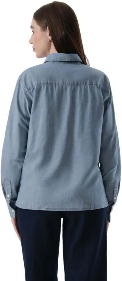 Detalle 2 de Dockers Women's Pocket Shirt LS – Regular Fit, Practical Everyday Top