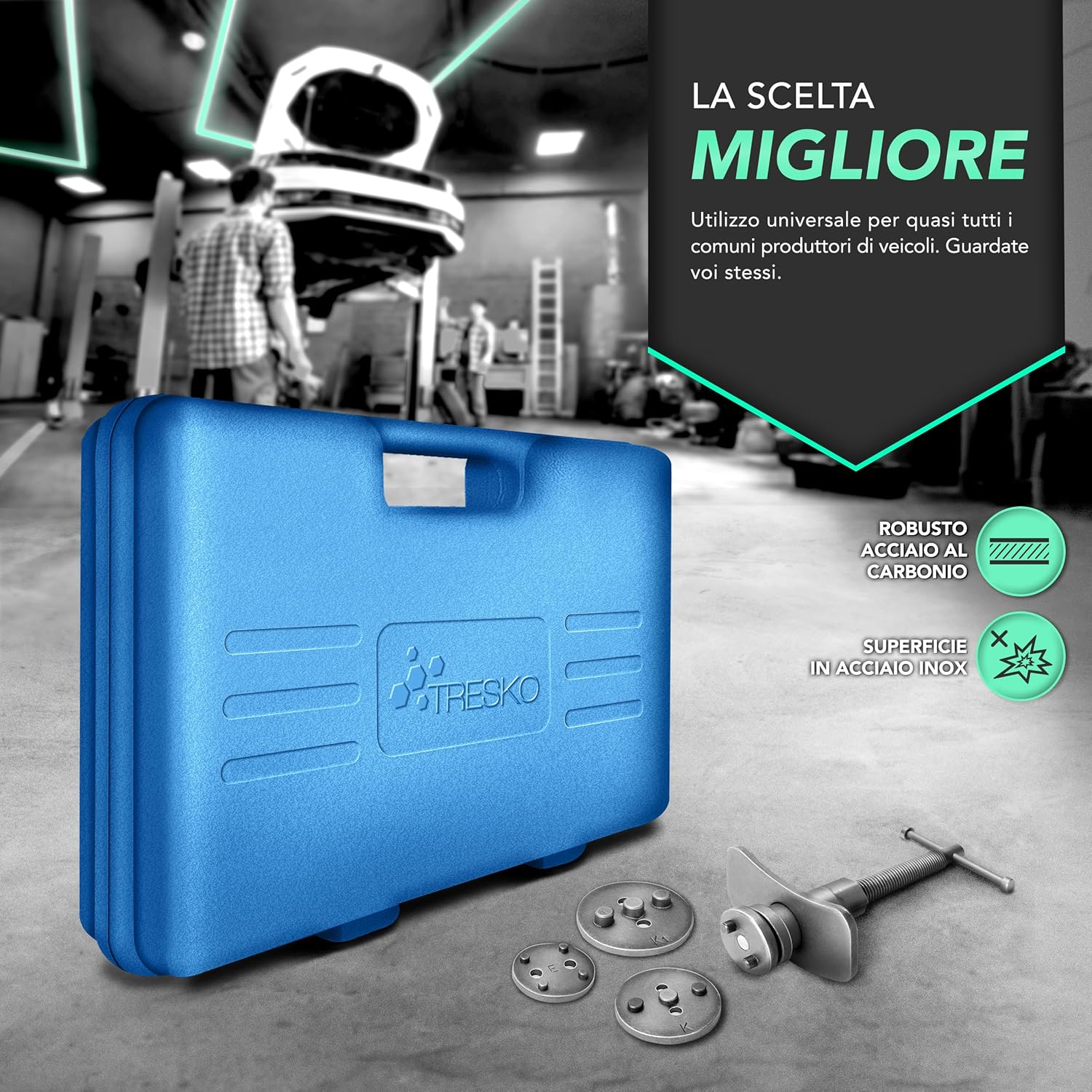 Thumbnail 4 de Set di ripristino pistone del freno TRESKO 22 pezzi – universale, per freni a disco