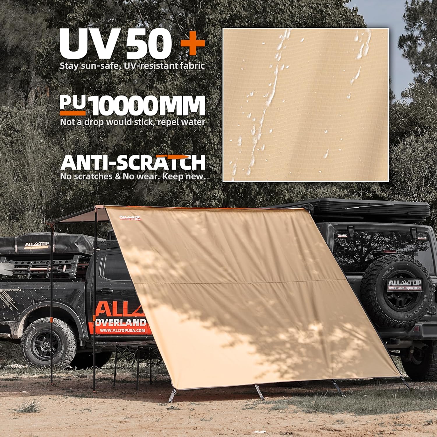 Thumbnail 1 de ALL-TOP Awning Wall 8.2ft x 8.5ft 🏕