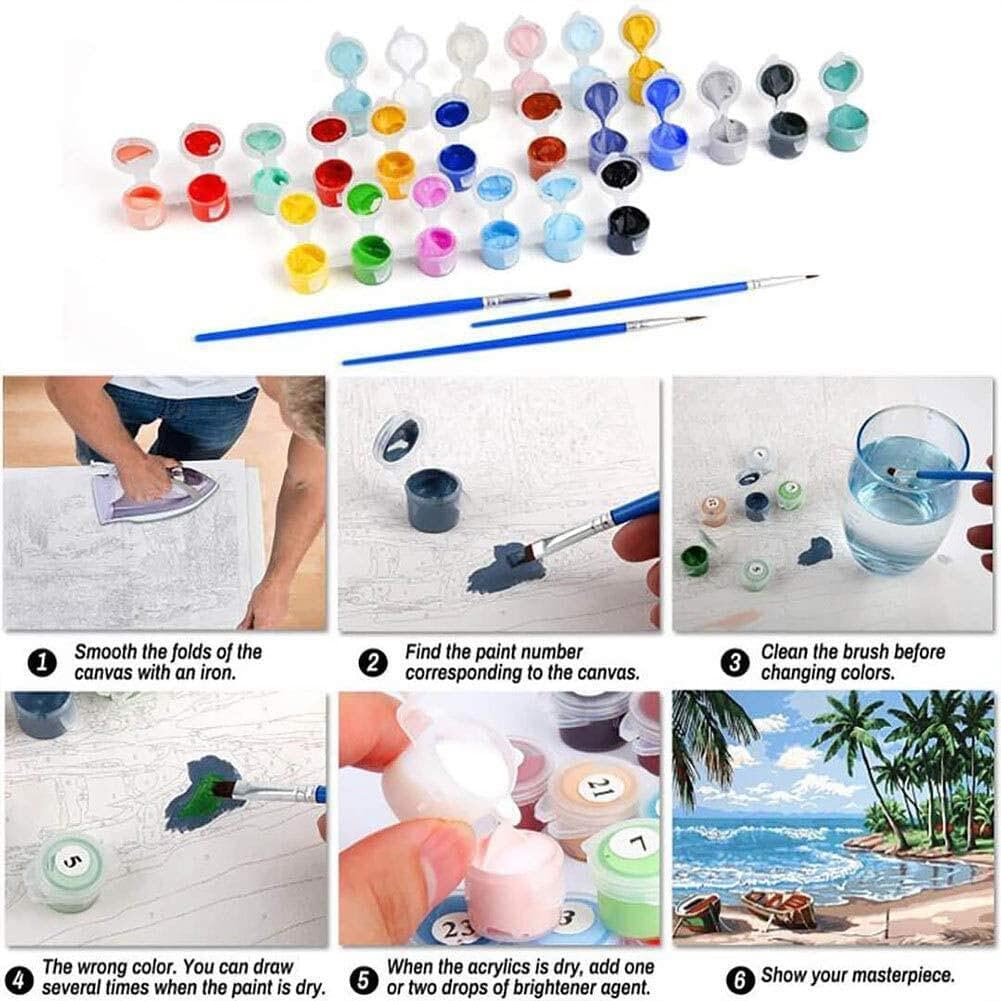 Thumbnail 5 de BEAYIOU 4 Pack Paint by Numbers for Kids 8–12