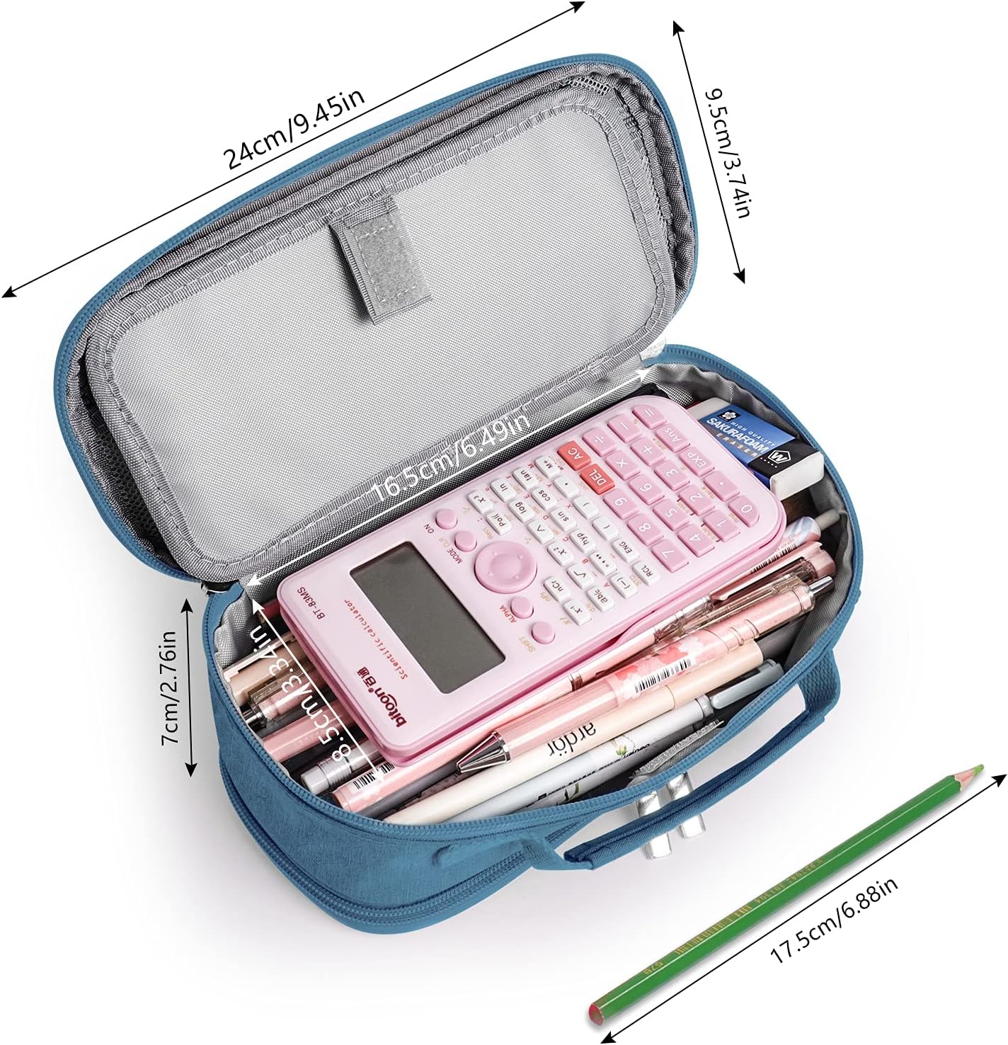 Thumbnail 5 de MOKANI Large Pencil Case – big capacity dual-compartment organiser for school and office
